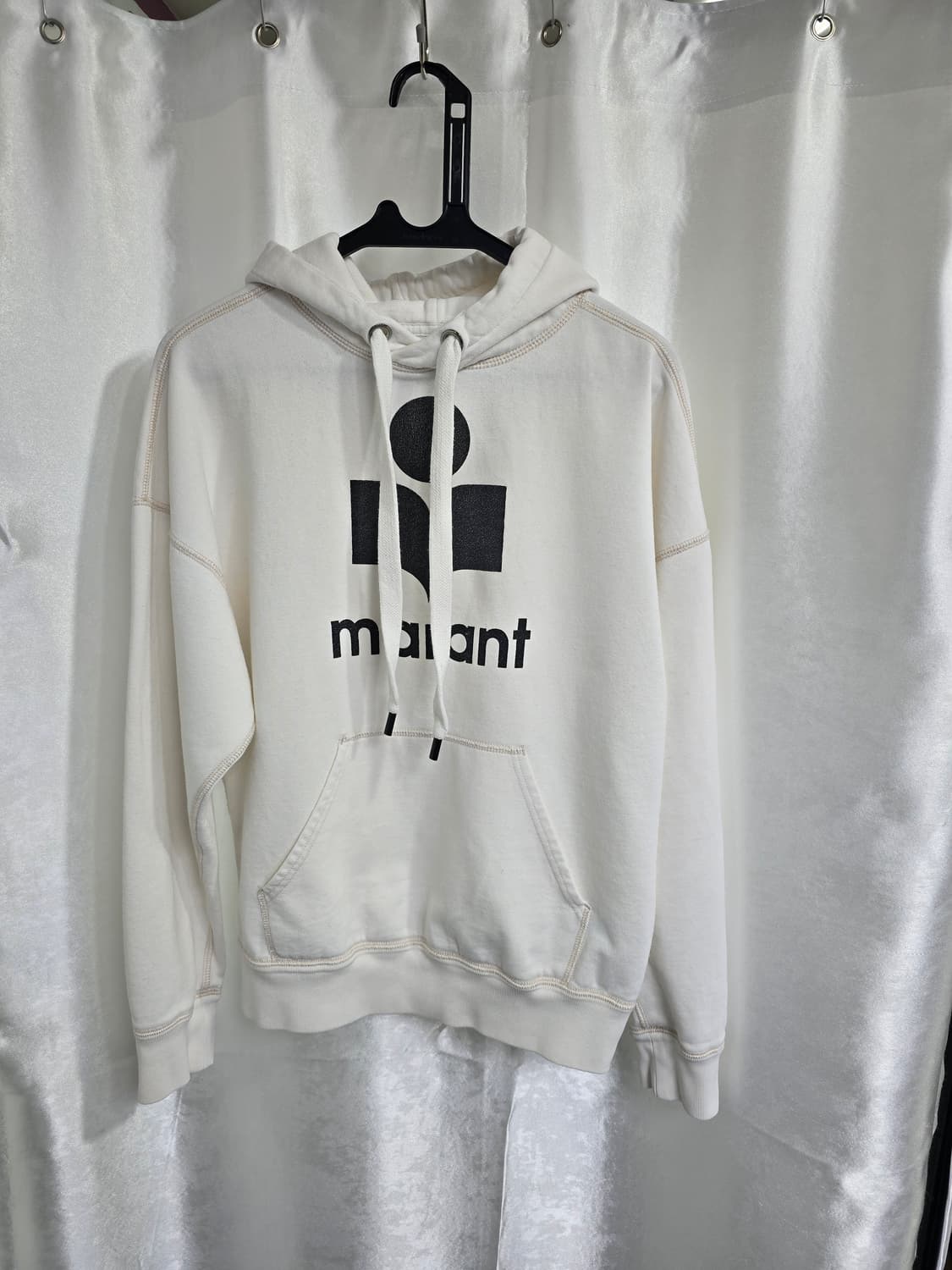 이자벨마랑 화이트 로고 후드티 (1537) 상품이미지1