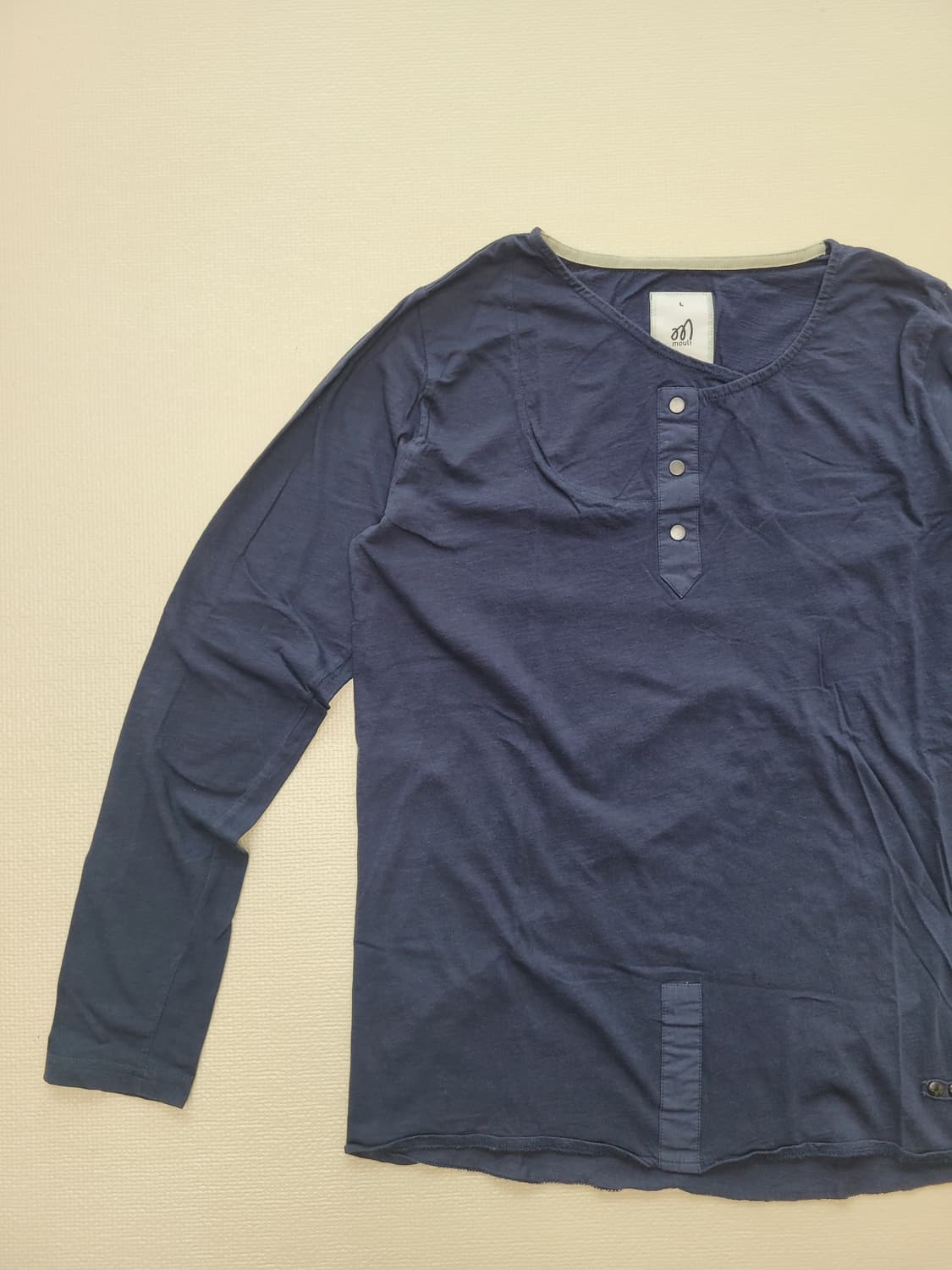 몰리 Mouli 남자 긴팔 티셔츠 L 네이비 상품이미지2