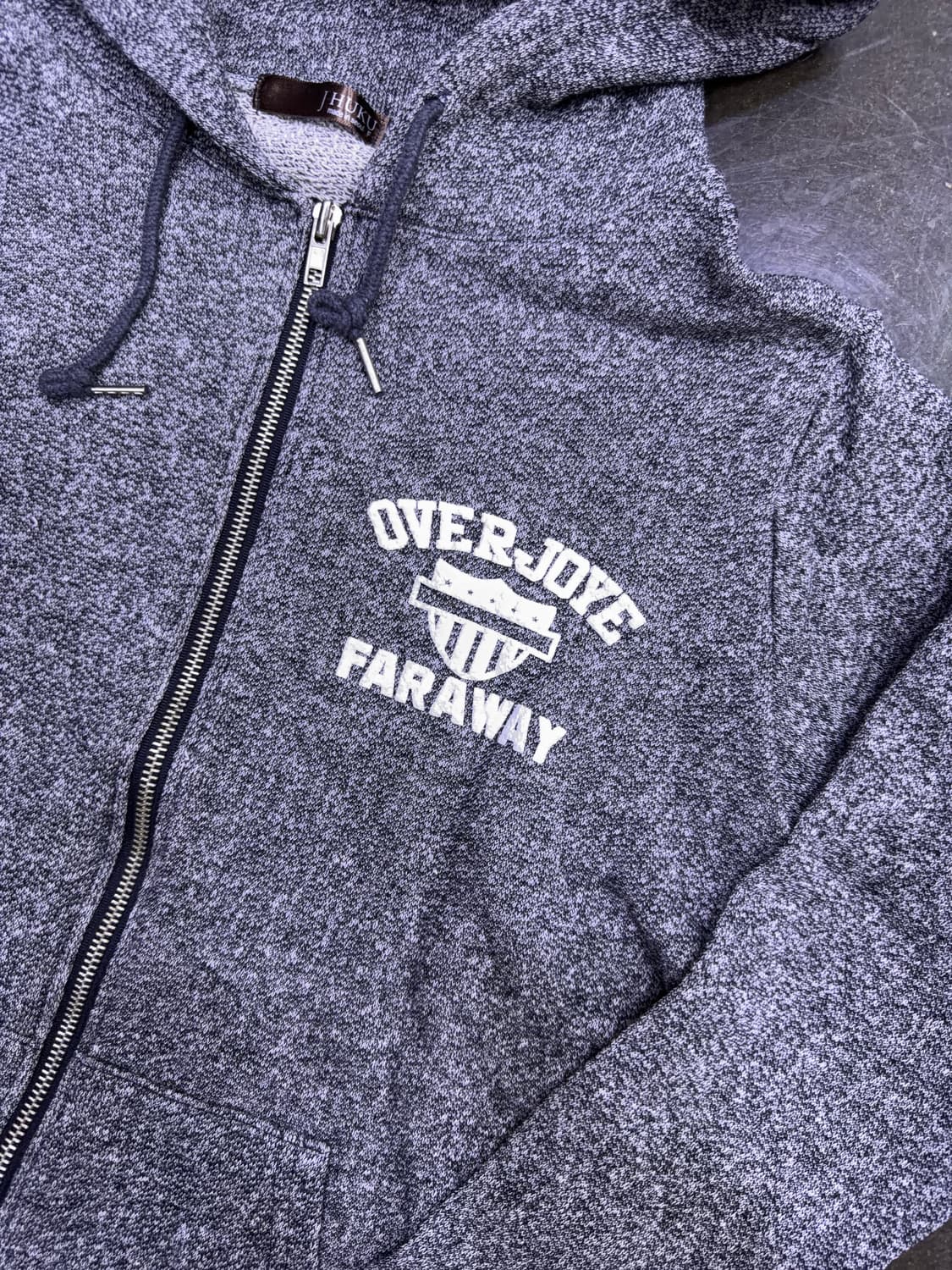 제이후쿠 OVER-JOYE 후드집업 셋업 트레이닝 먹색 M 상품이미지6