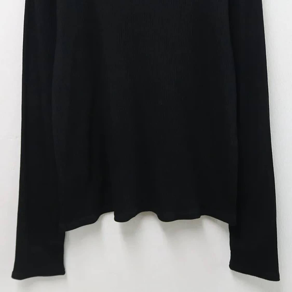 넥 스트랩 포인트 골지 티셔츠 62389 상품이미지4