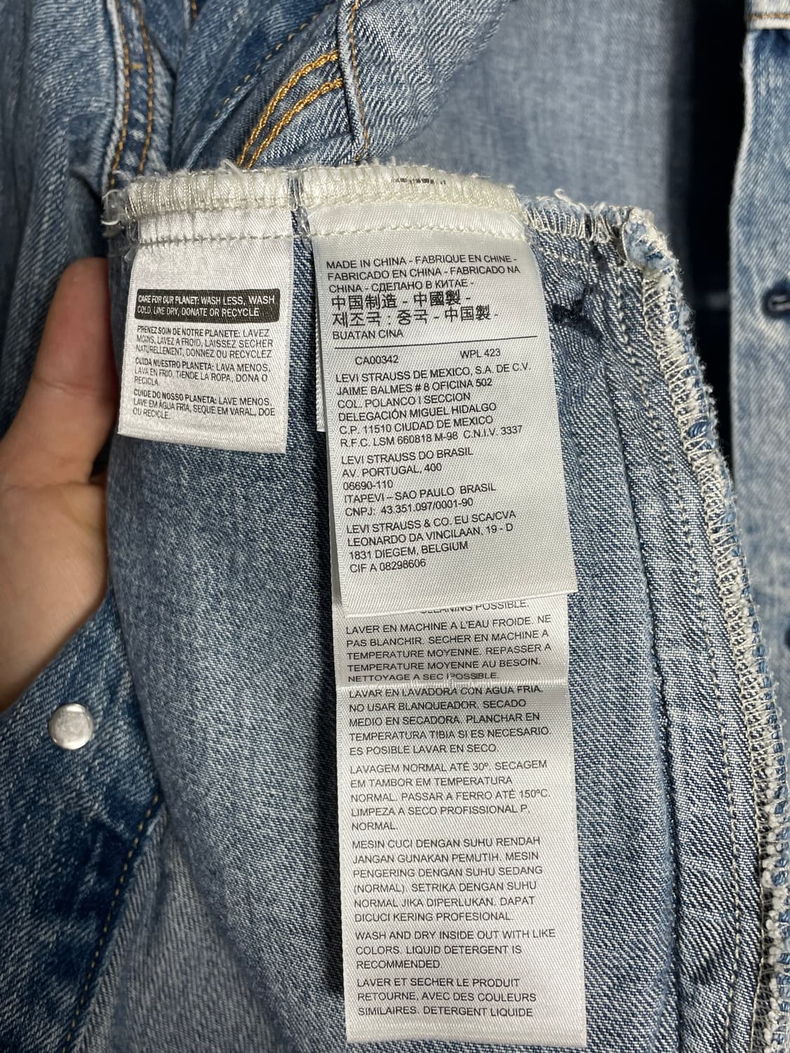 리바이스 데님 트러커 자켓 빅 e탭 상품이미지6