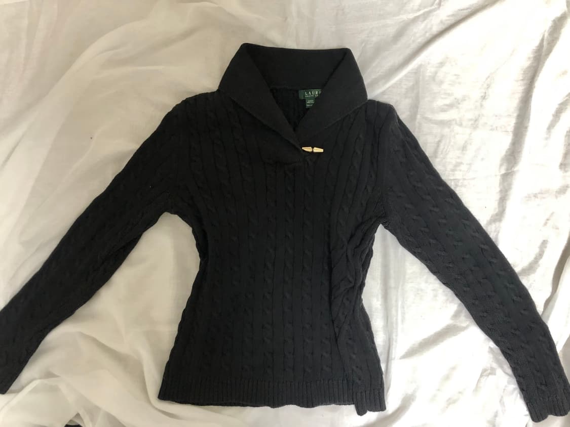 단추 케이블 니트 상품이미지2