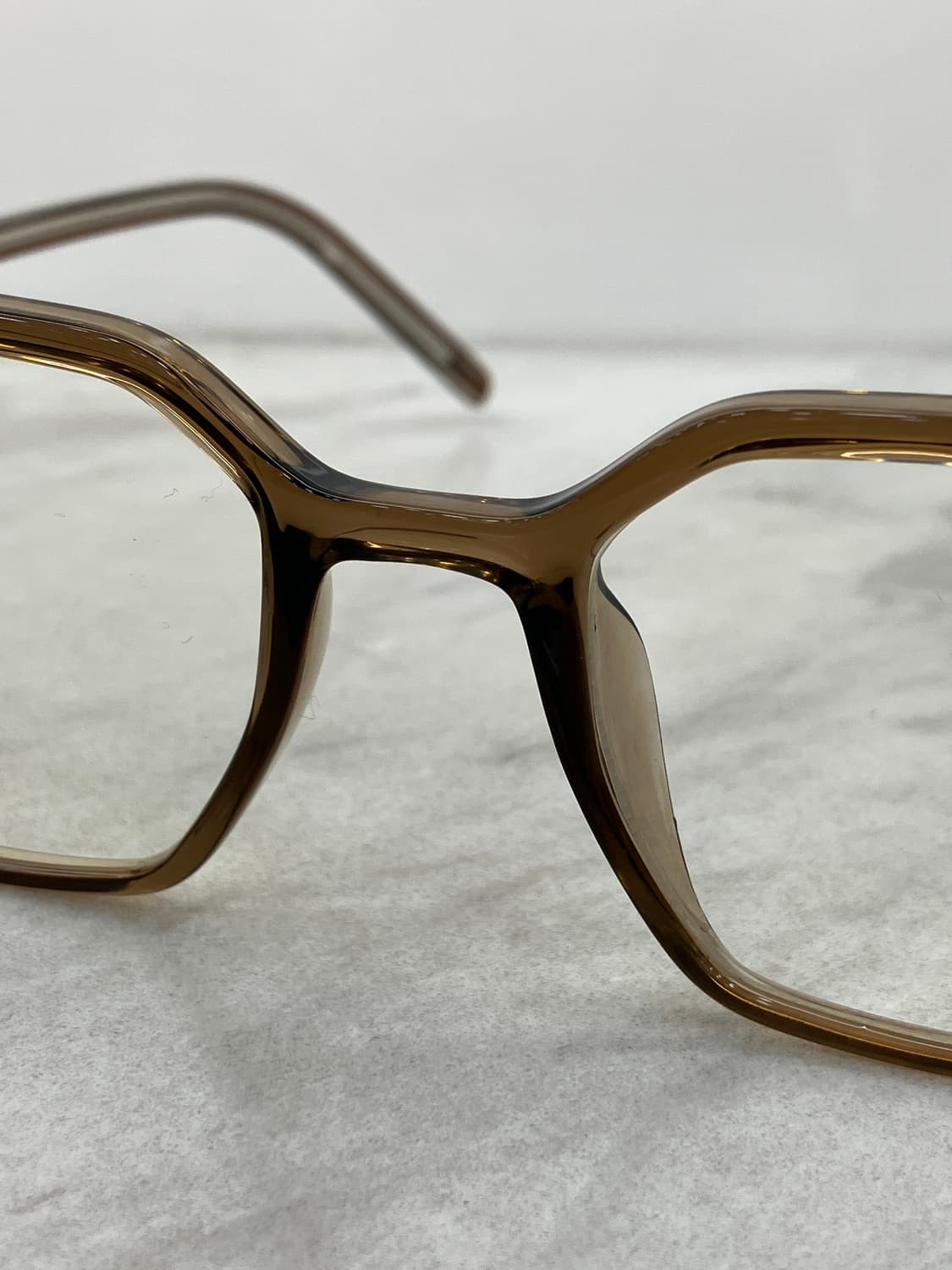 B68 HL 브라운 팔각 뿔테 안경5534 상품이미지5