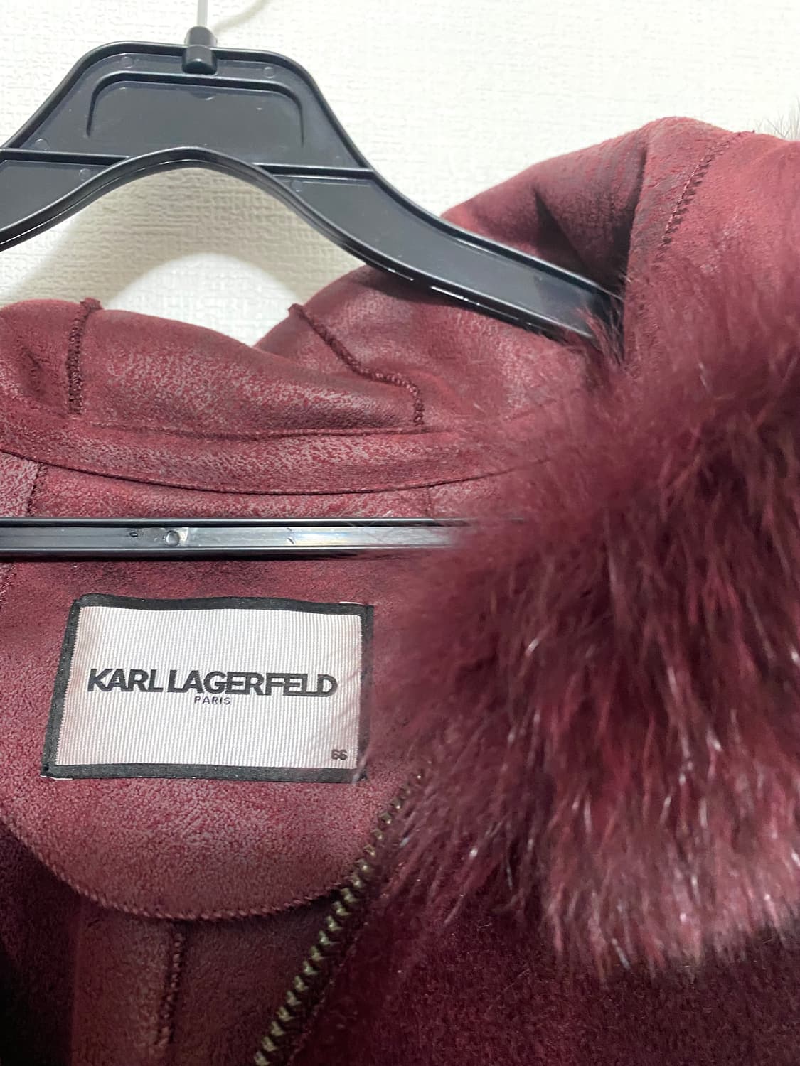 칼라거펠트 후드 양모 코트 20FW 상품이미지5