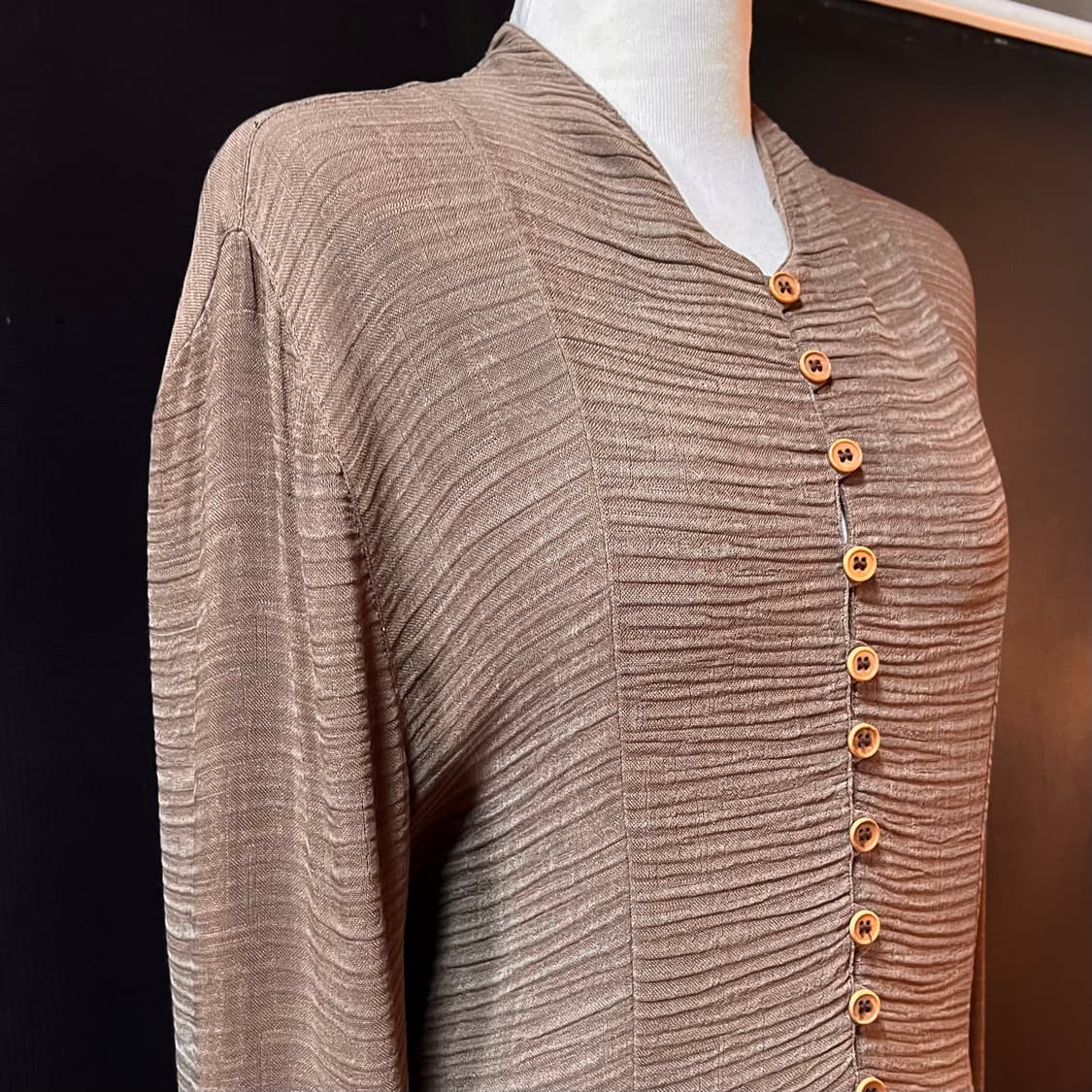 90s 조르지오 아르마니 튜닉 셔츠 / 미니멀 드레스 핏 / 40 상품이미지8