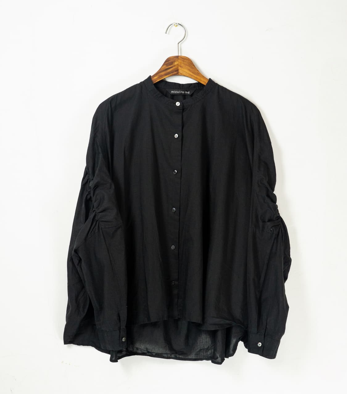 black shirring shirt 상품이미지1