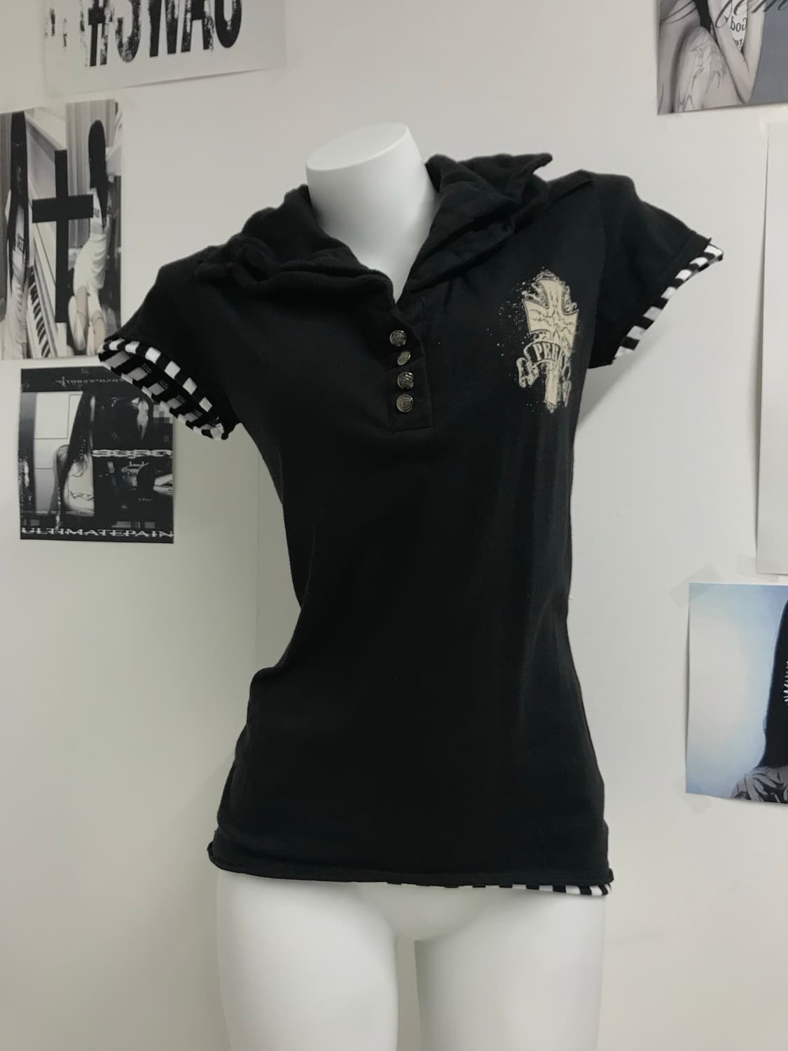 Punk mood double collar halfsleeve 상품이미지7