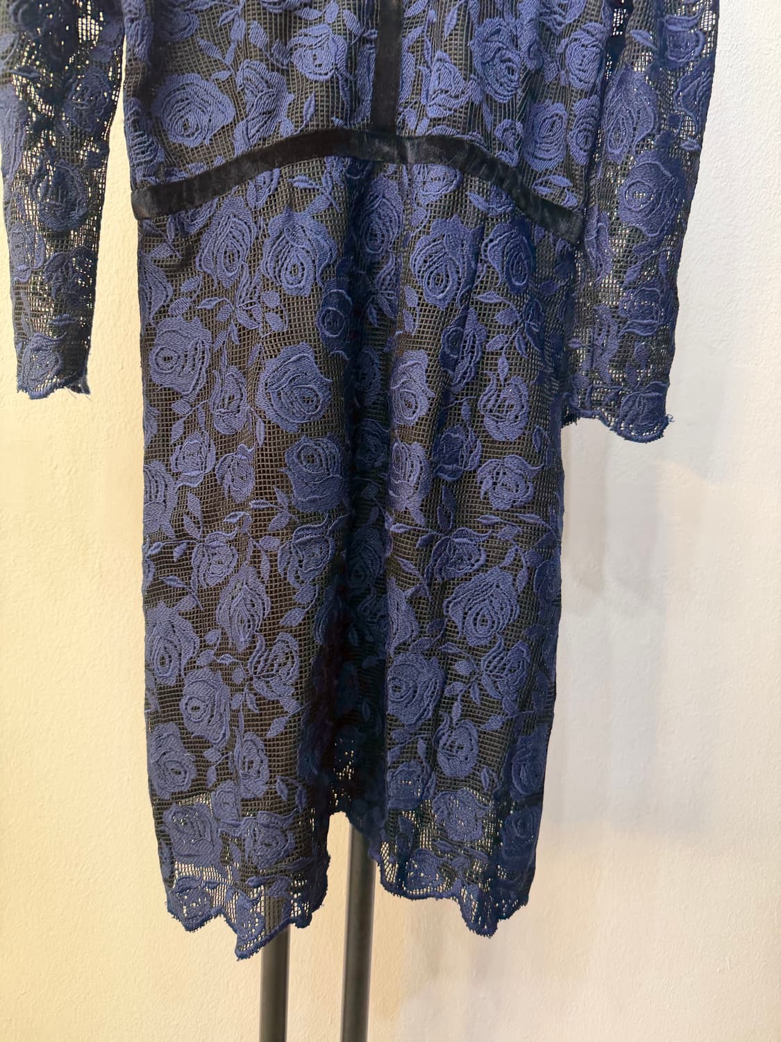 정품) 산드로 여성 레이스 플라워 원피스 3 상품이미지4