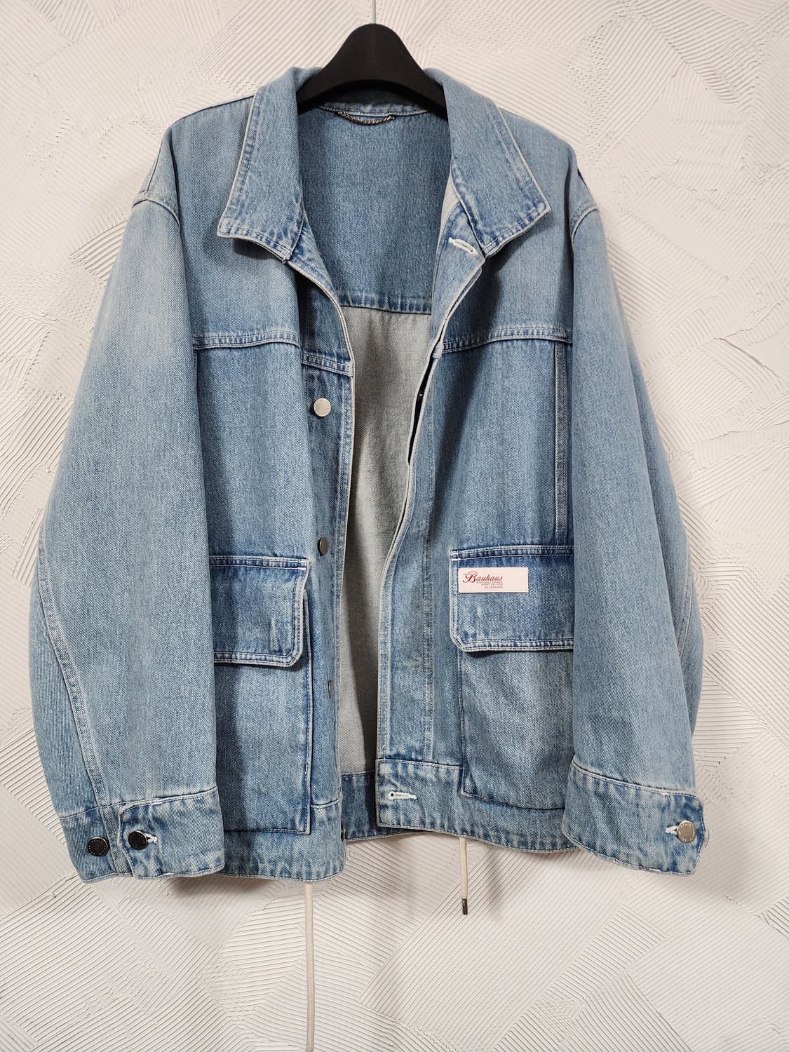 솔리드옴므 하이넥 연청 초어 데님 자켓 46 상품이미지3