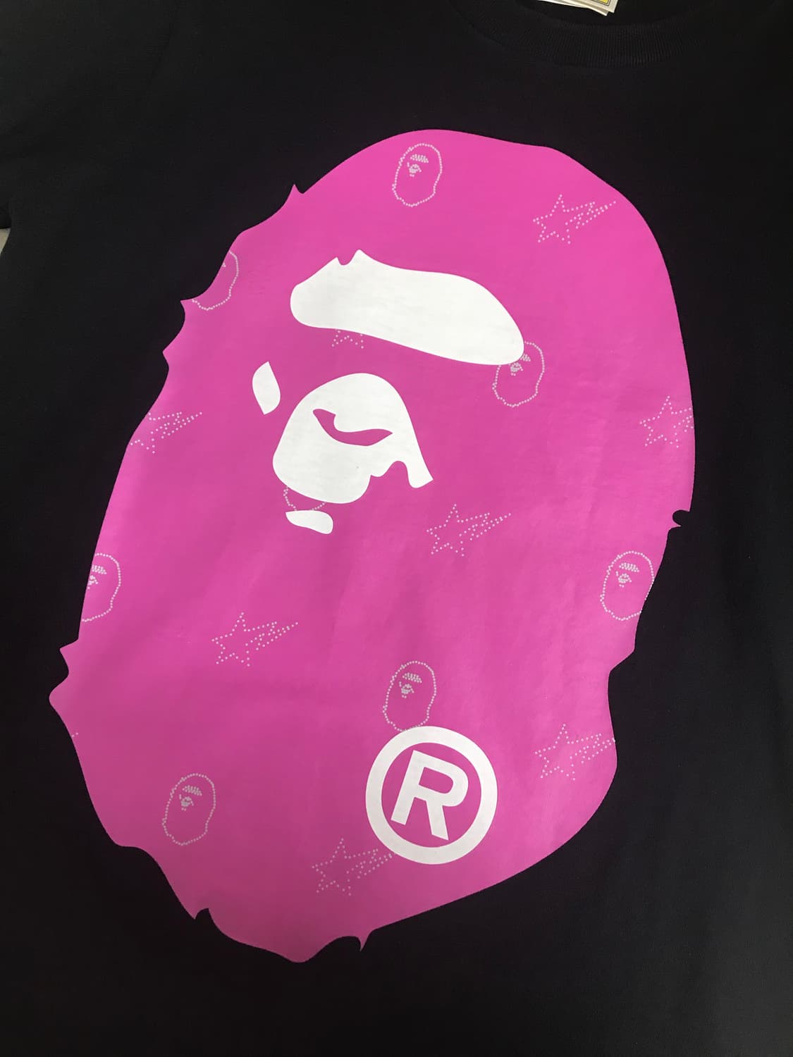 bape 베이프 반팔티셔츠 빅에이프 크리스탈 블랙  상품이미지3