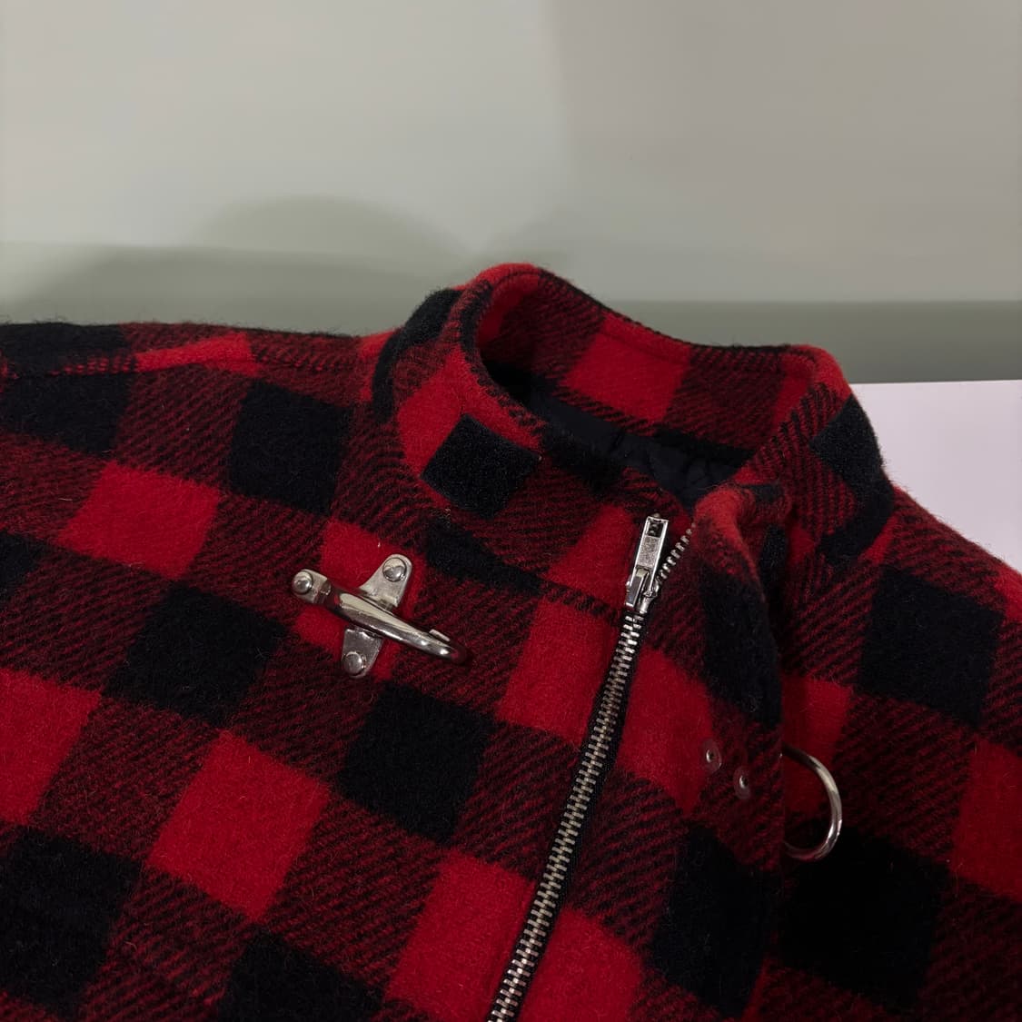 우먼L 폴로 랄프로렌 파이어맨 체크 울 자켓 상품이미지3