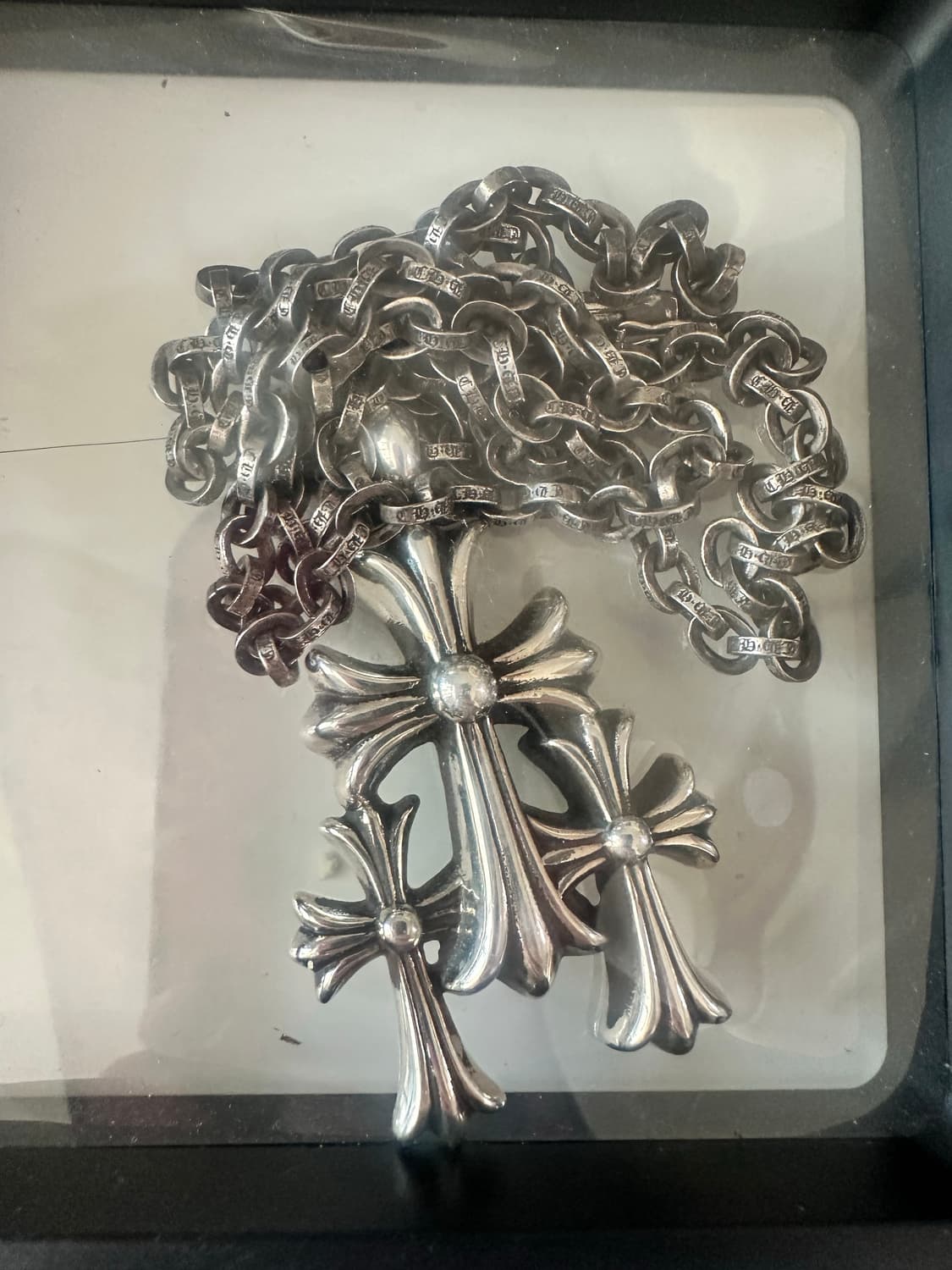 크롬하츠 3ch 트리플크로스 참+페이퍼체인24인치 상품이미지1