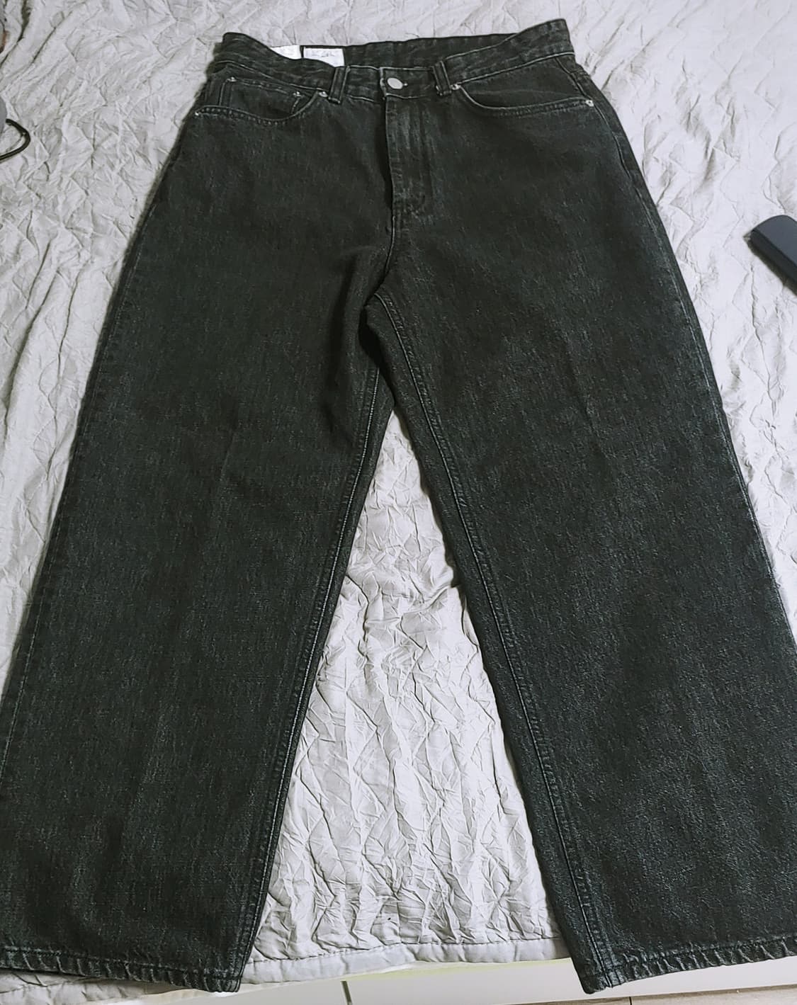 유스 와이드 데님 팬츠 S 상품이미지1