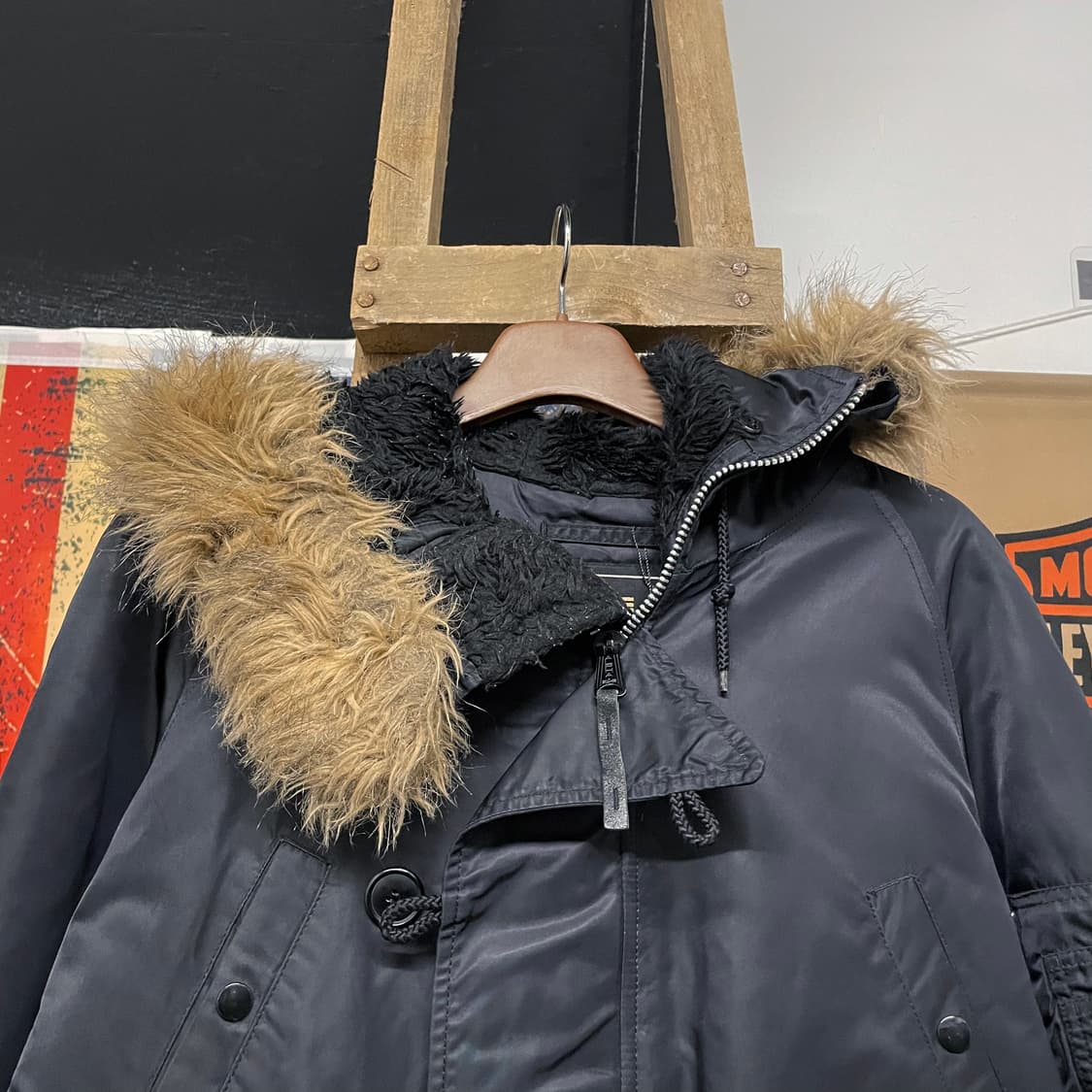 알파 인더스트리 N3B 퍼 후드 야상 자켓 밀리터리 오리지널 상품이미지3