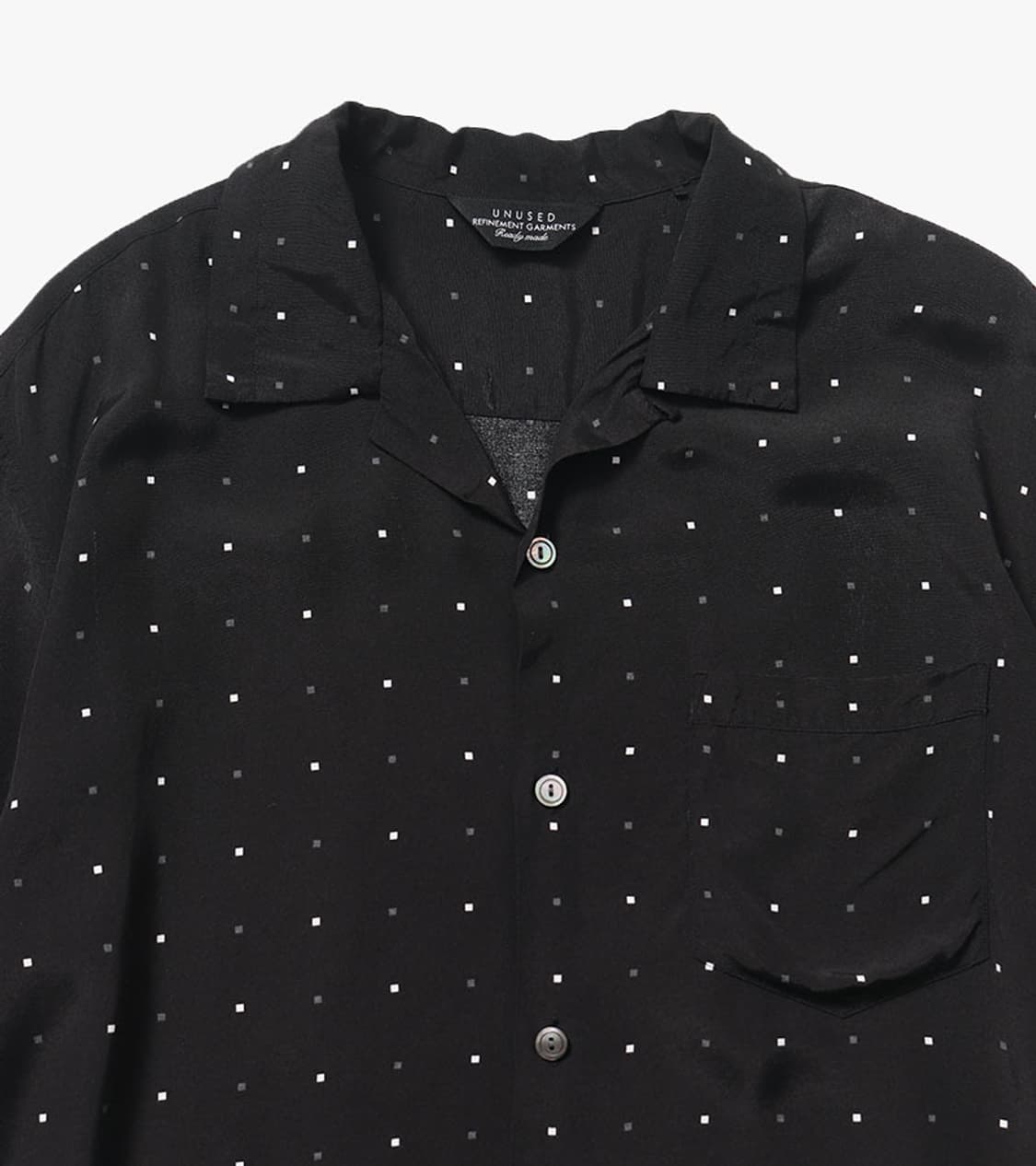 UNUSED - RAYON OPEN COLLAR SHIRT 상품이미지3