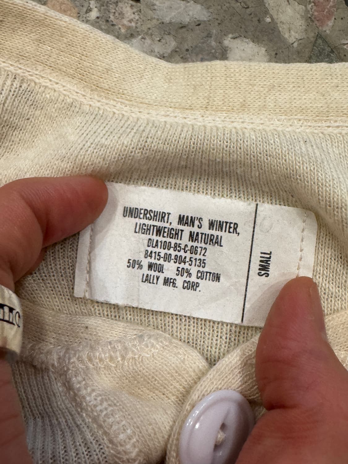 80s undershirt 헨리넥 (S) 상품이미지5