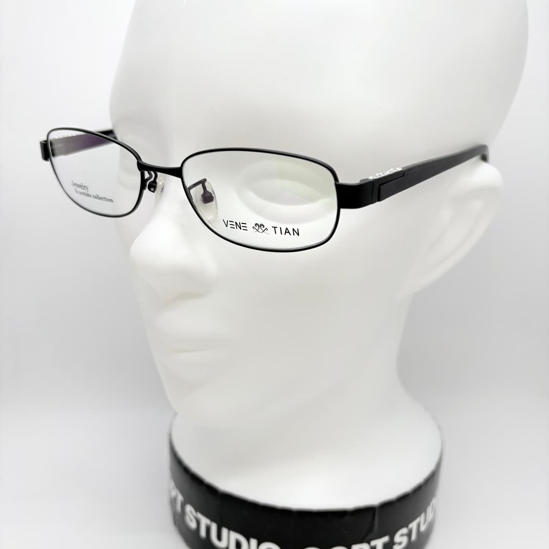 VENETIAN 큐빅 블랙 사각 빈티지메탈테 상품이미지6