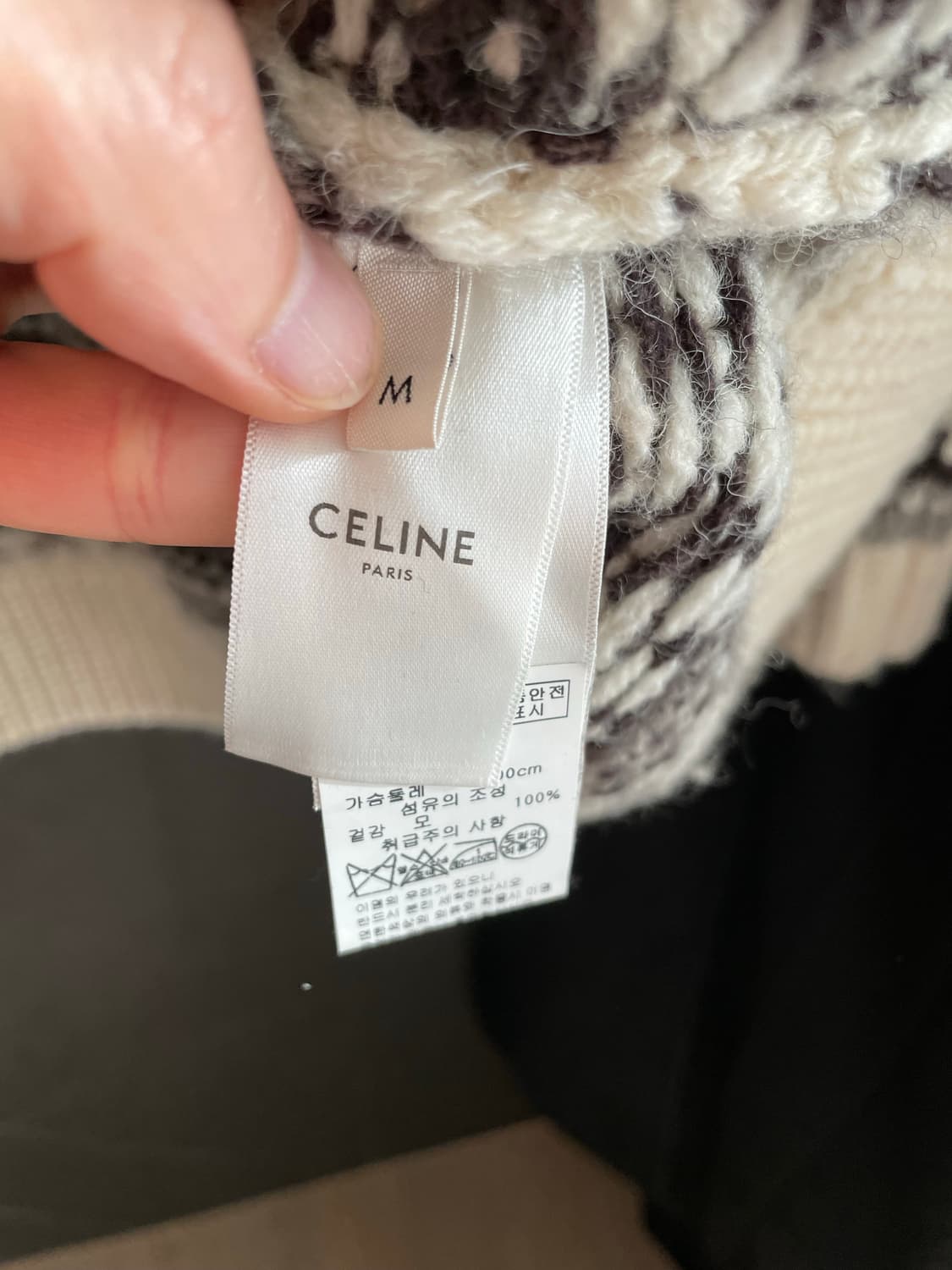 셀린느 21fw 셰트랜드 바하 후디 스웨터 (NCT 태용님 착용) M 상품이미지7