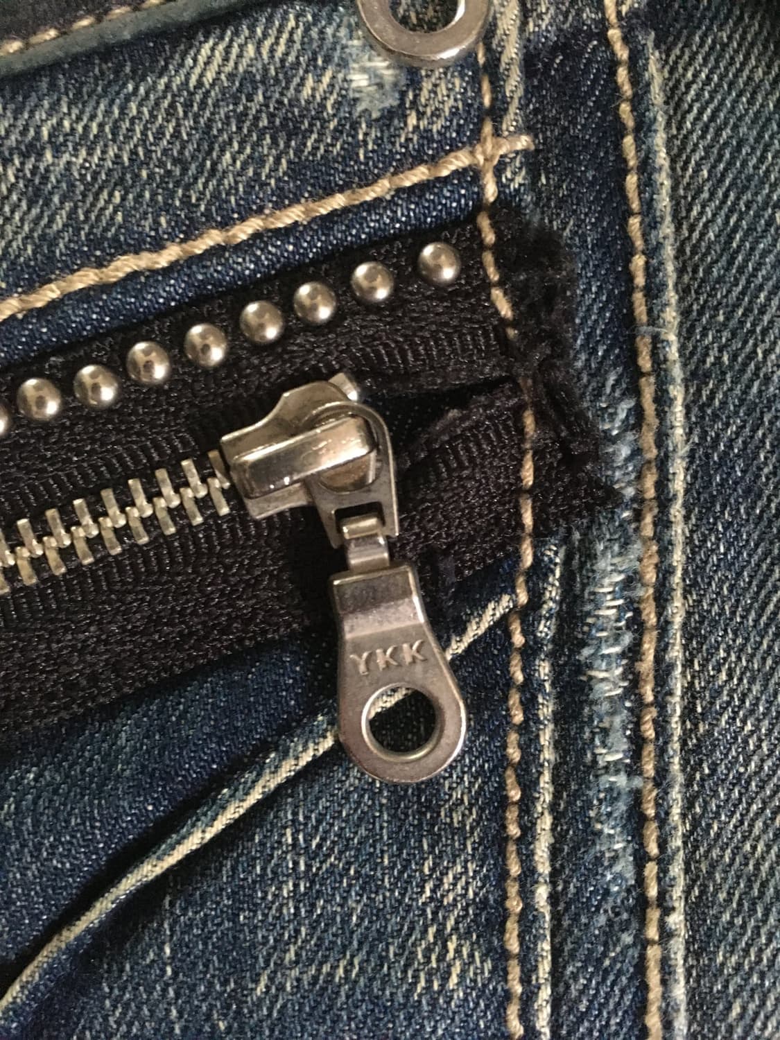 Robins Jeans 스터드 유니언잭 지퍼 데님 팬츠 상품이미지7