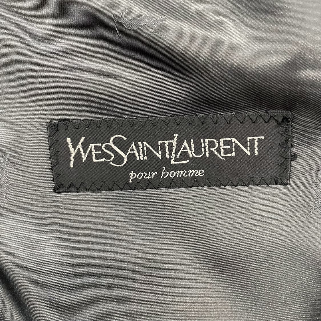 90s YSL 입생로랑 싱글 브레스티드 투 버튼 헤링본 클래식 블레이져 상품이미지6
