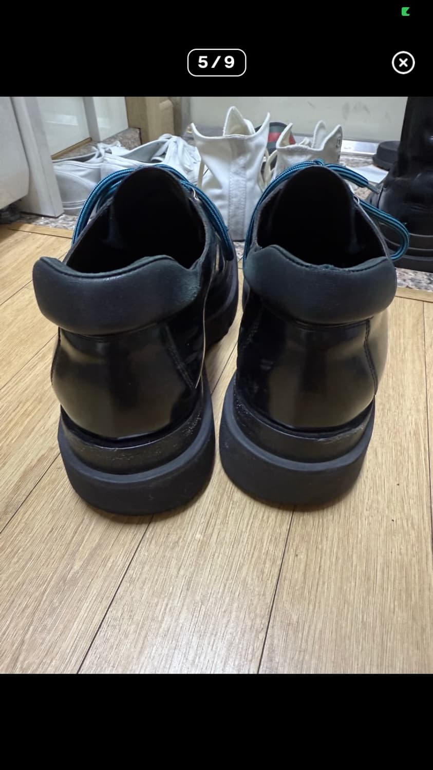 보테가 베네타 러그 하이킹 레이스업 슈즈 블랙 상품이미지5