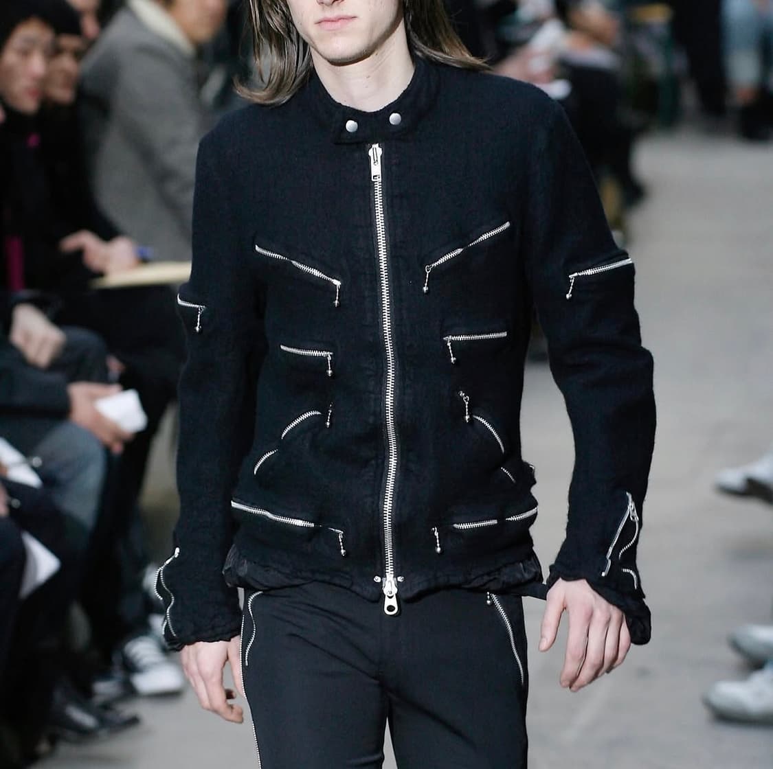 준야 와타나베 07aw 축융 울 6 zip 라이더 자켓 SS사이즈 상품이미지1