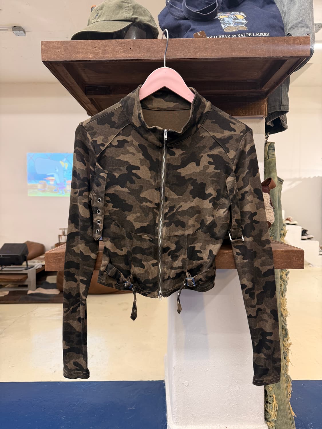 Military 밀리터리 Y2K 카모 집업 상품이미지3