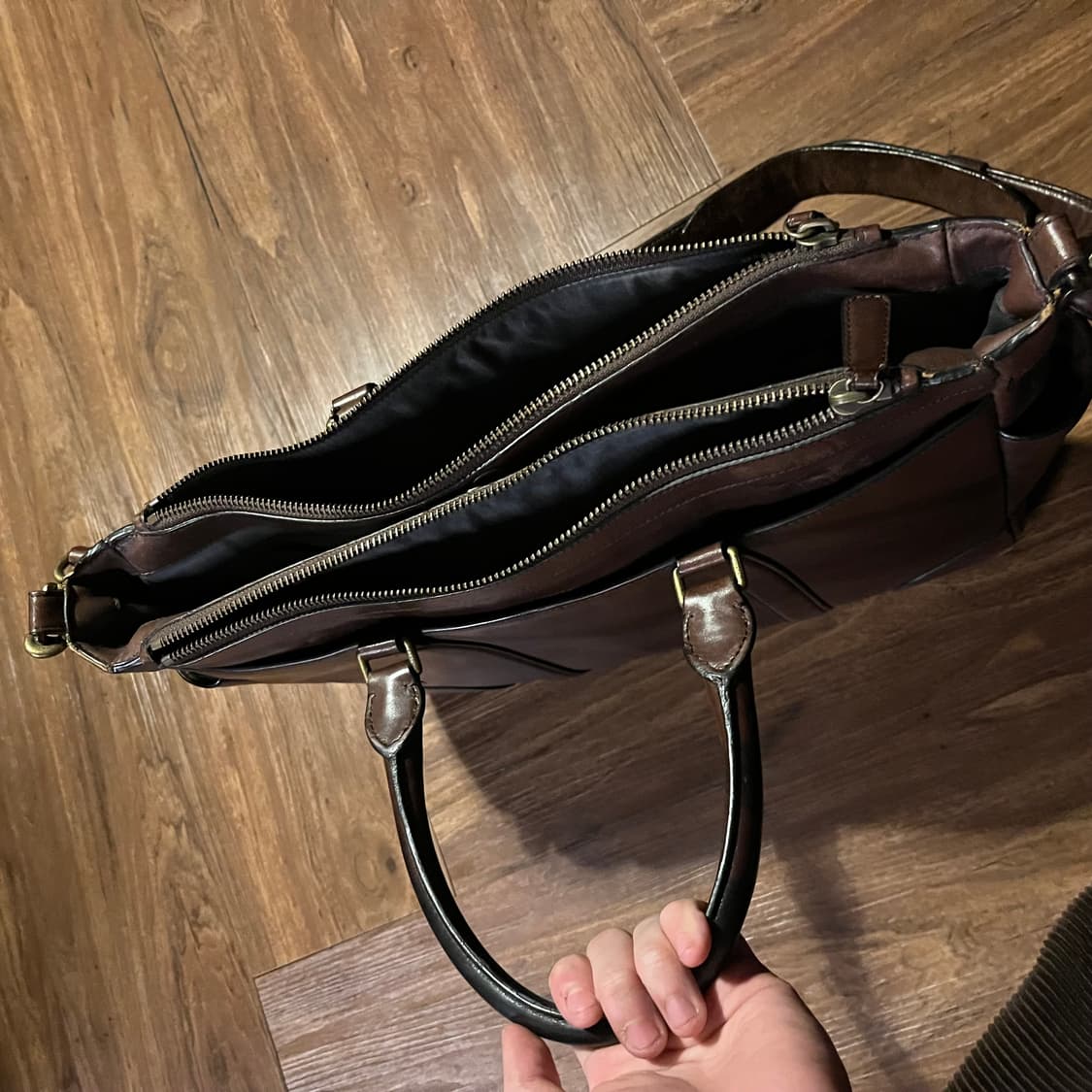 COACH brown leather brief bag 상품이미지2