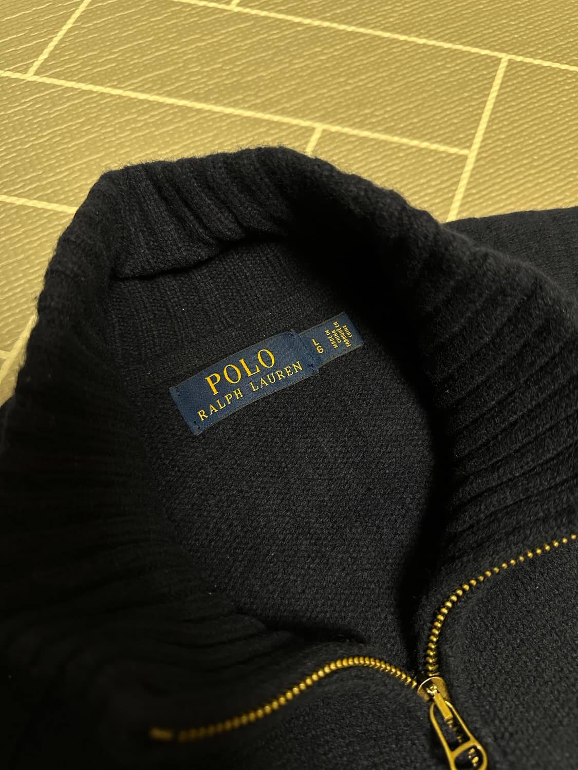 폴로 빅포니 니트집업 네이비 상품이미지5