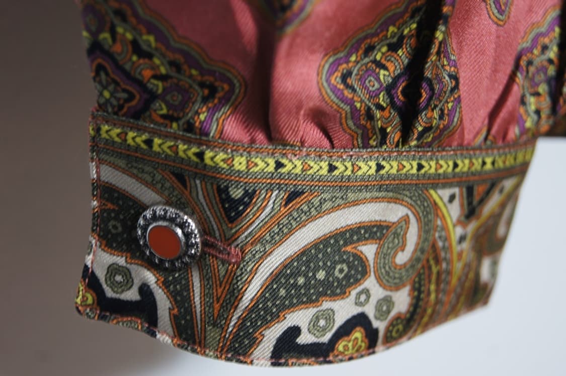 ETRO 페이즐리 패턴 실크 셔츠 40사이즈 상품이미지6