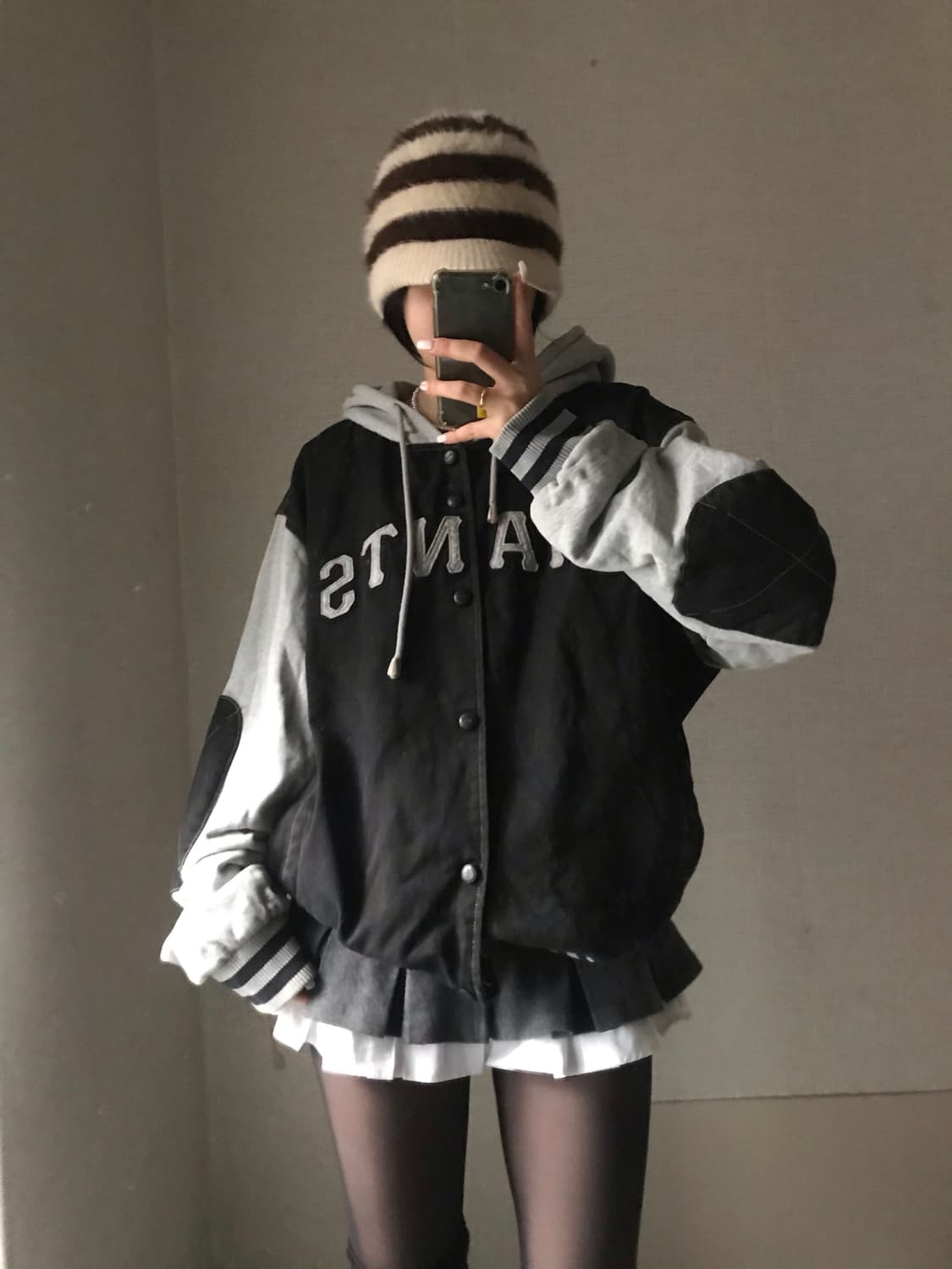 MLB 오버핏 데님 바시티 자켓 상품이미지3