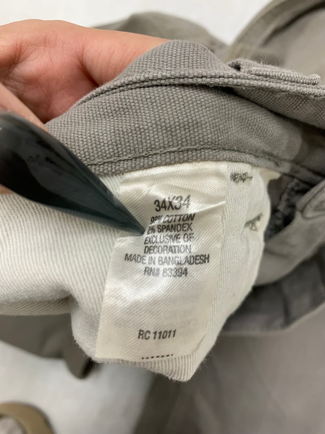 Ridgecut 그레이 코튼 팬츠 #345 상품이미지5