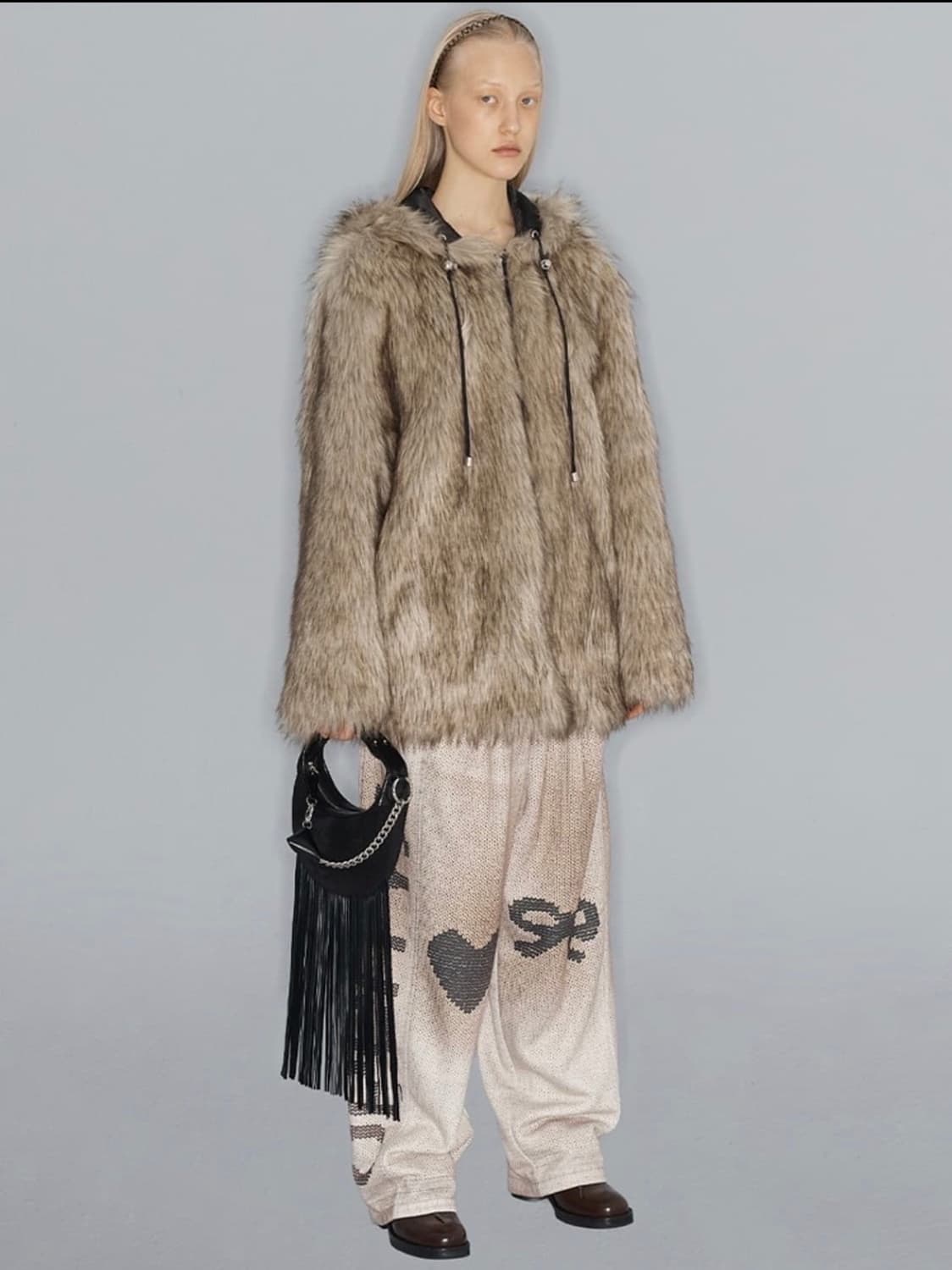 오픈와이와이 리버시블 후드 퍼자켓 상품이미지1