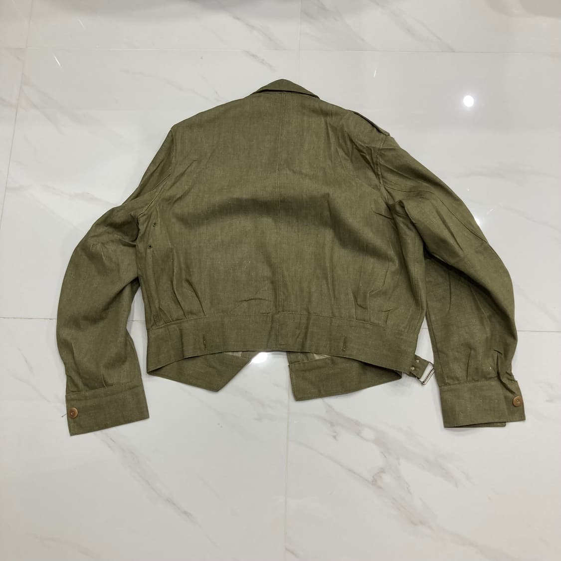 55s British army green denim 배틀드레스 자켓 상품이미지2