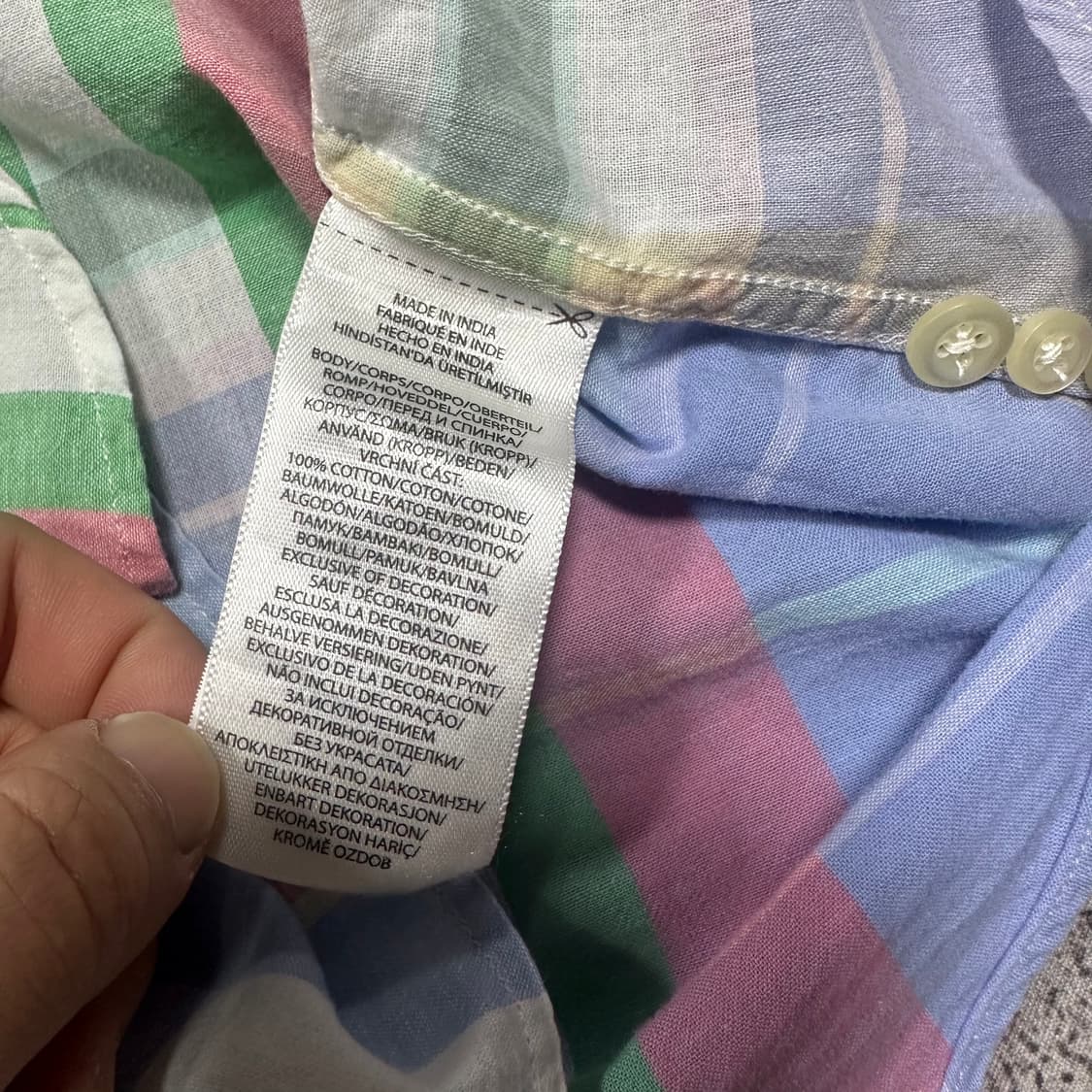 ✨ (바배) 폴로 랄프로렌 클래식핏 체크 여성 셔츠  상품이미지4