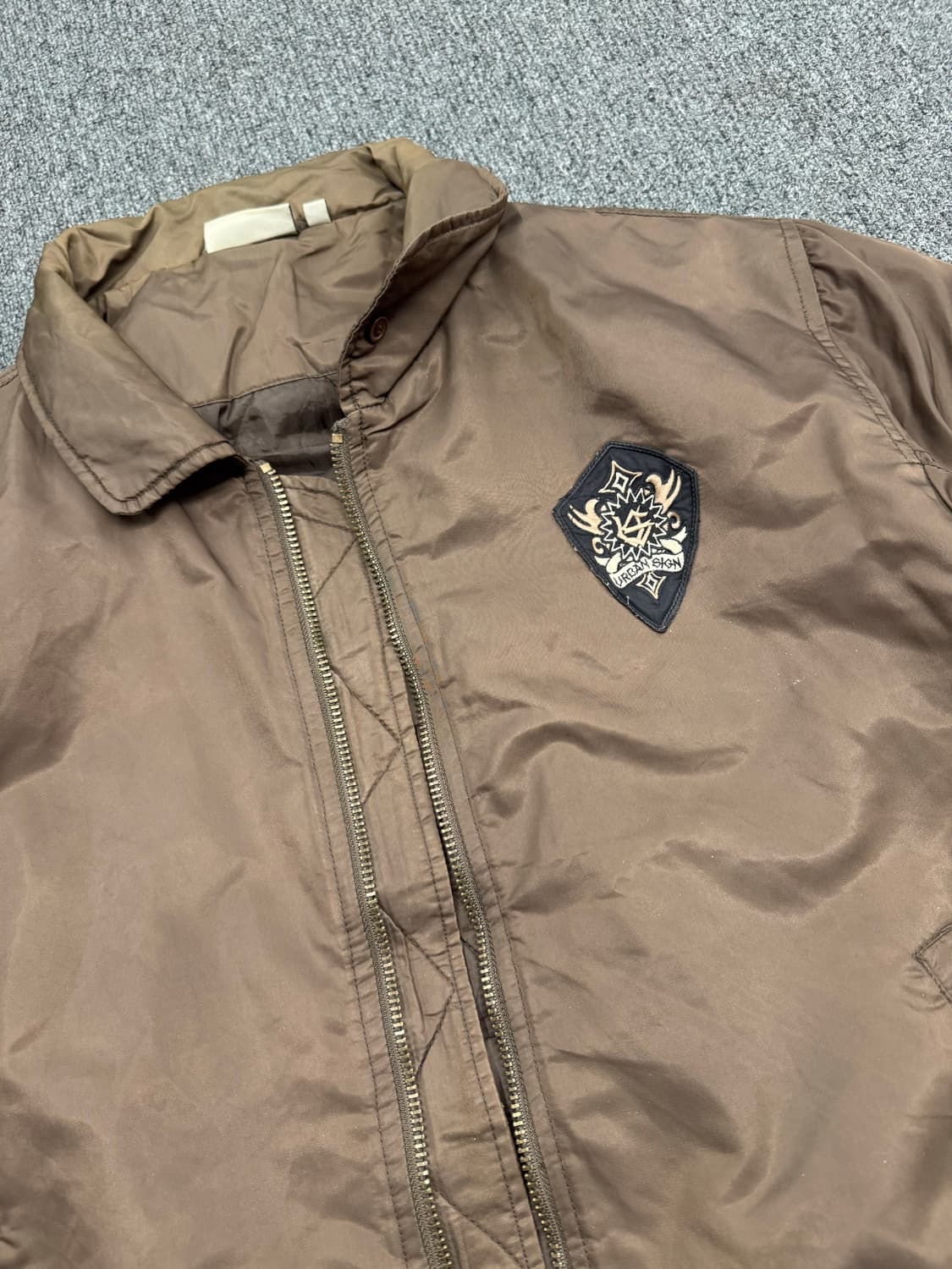 L)American vintage 브라운 MA-1 항공점퍼 (지퍼X) 상품이미지3