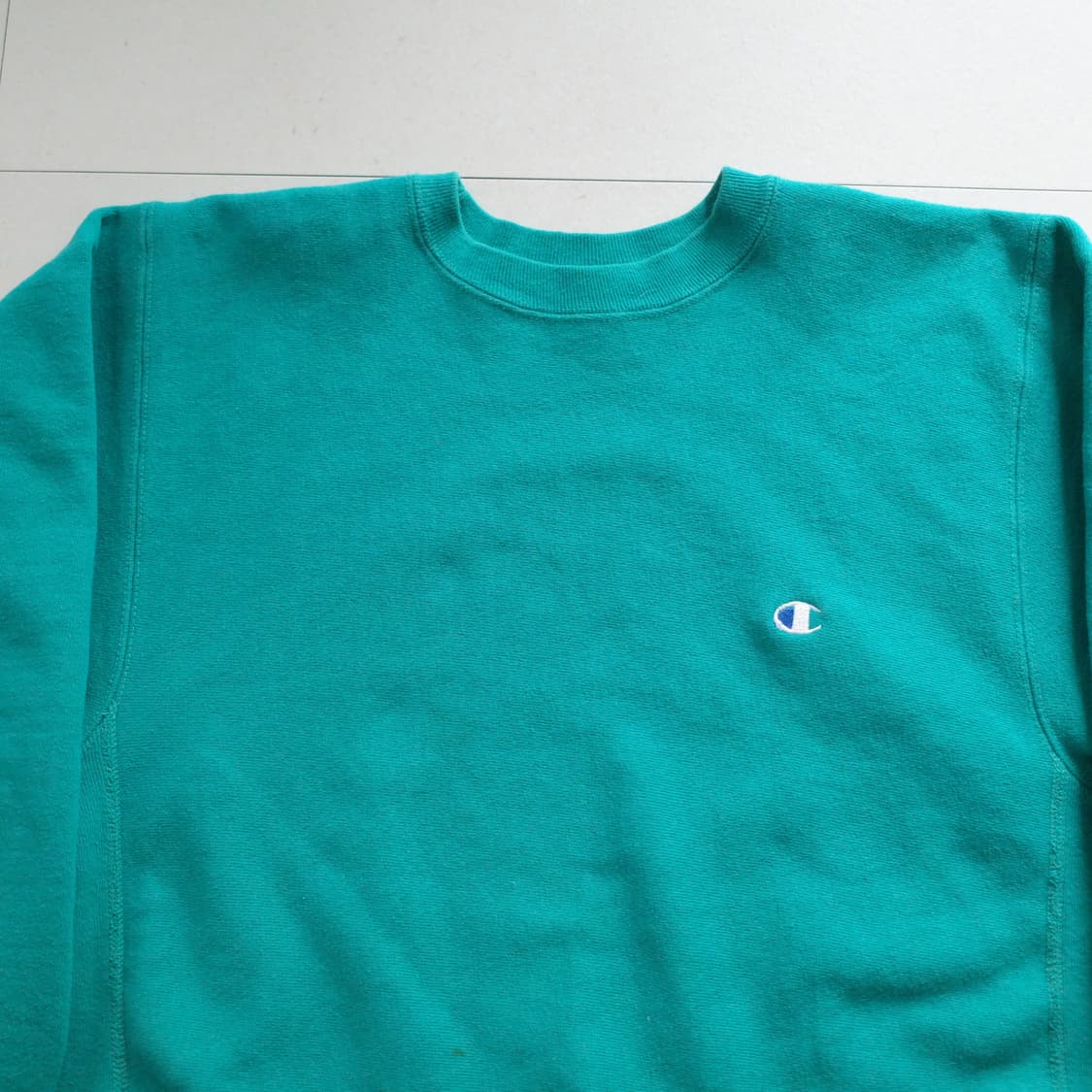 챔피온 리버스위브 90s USA제 맨투맨 에메랄드 L 상품이미지2