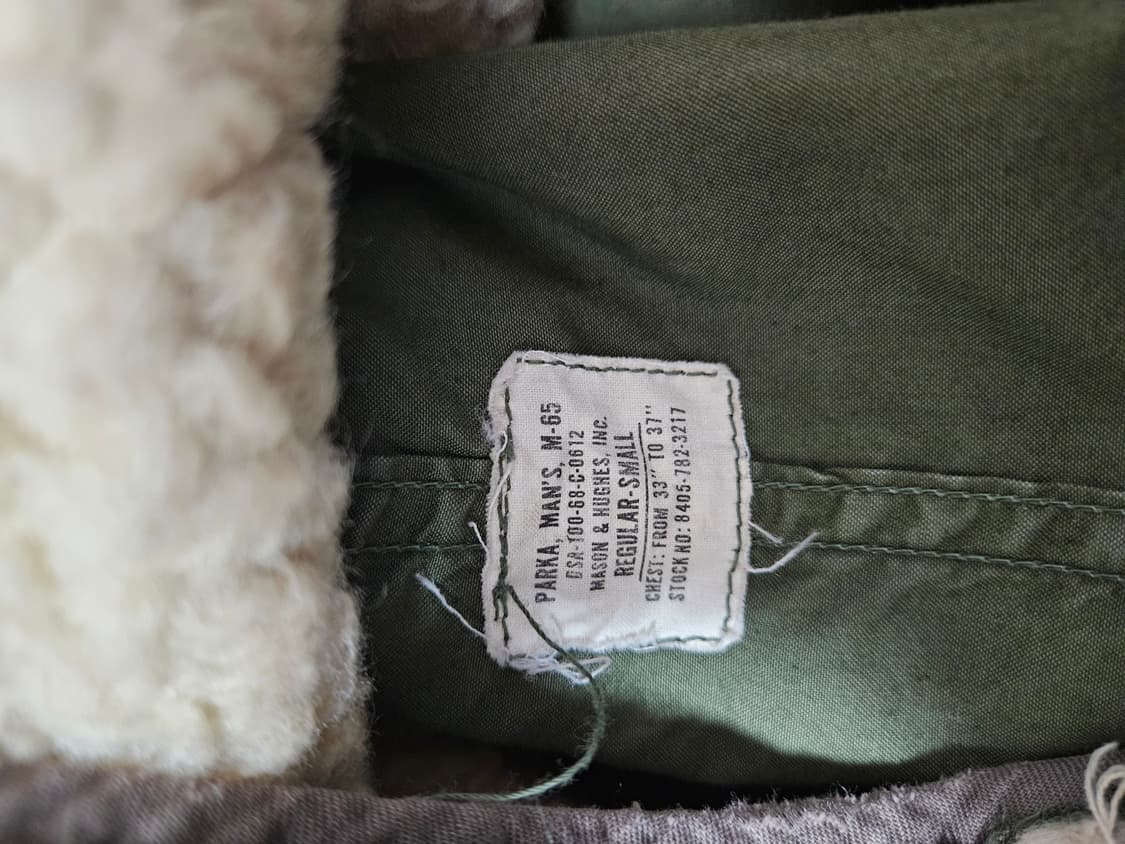 Og 60s m65 피쉬테일(개파카)미군 2세대 m/s 풀셋 상품이미지7