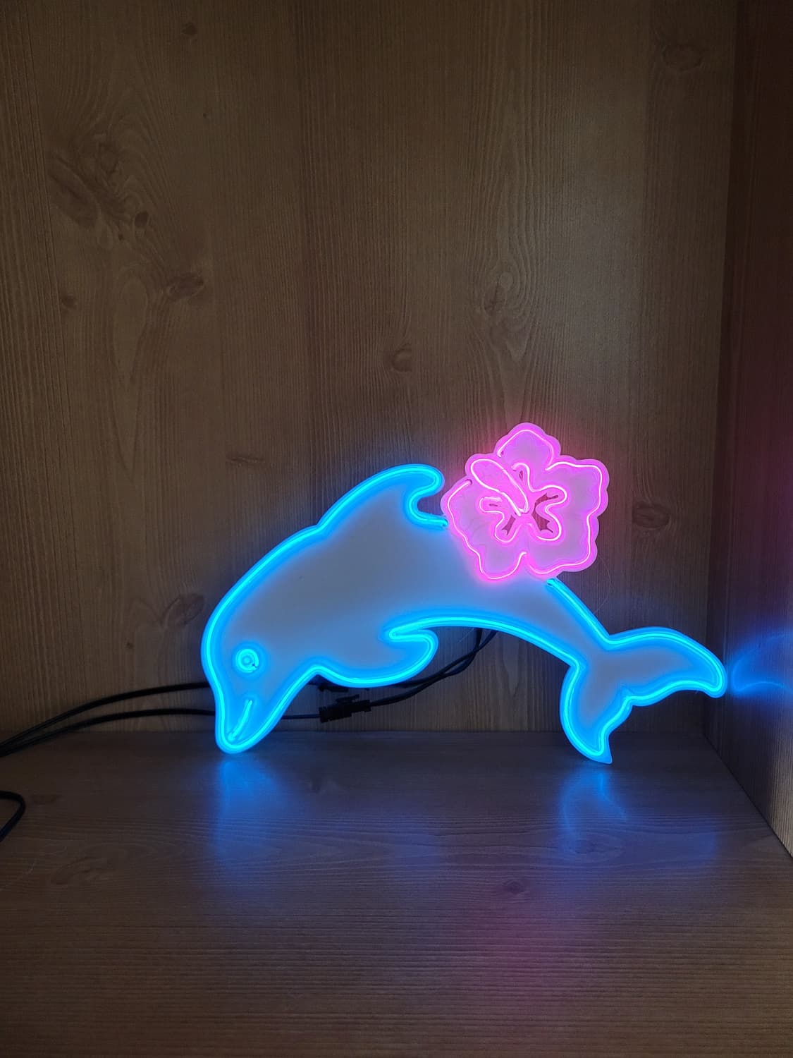 돌고래 하와이안 플라워 네온사인 led 램프 y2k 갸루 상품이미지4
