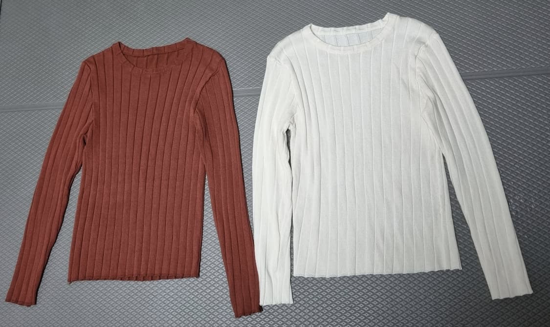 골지 니트 티셔츠 상품이미지2