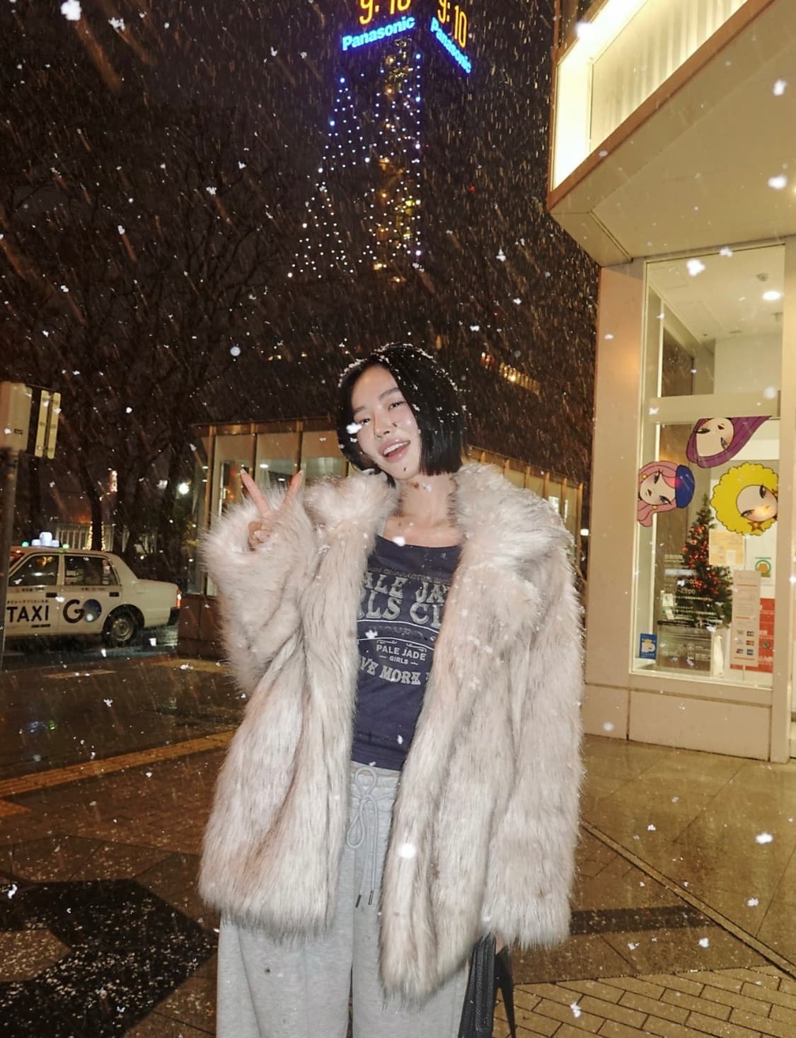 페일제이드 오버핏 퍼 자켓 (아이보리) 상품이미지4