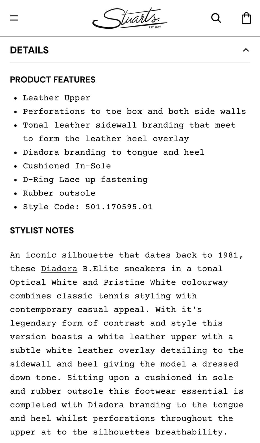 [새상품/280] 디아도라 B.Elite - 클래식 테니스화의 정석  상품이미지9