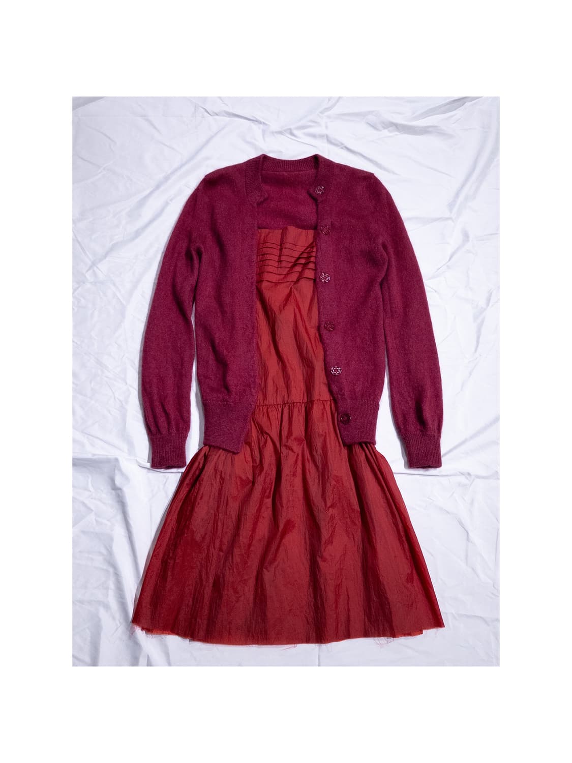 Sacai Mohair Knit Dress Red 2006 상품이미지1