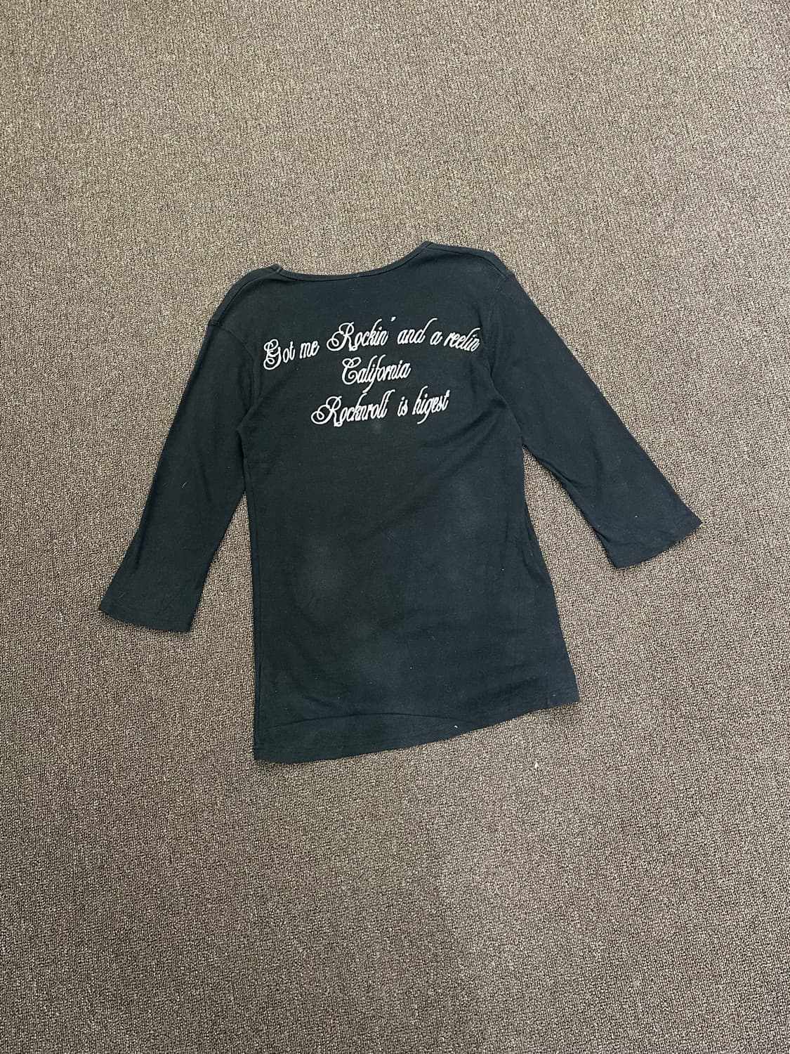 OS)Japanese vintage 여성 v넥 7부 롱슬리브 상품이미지6