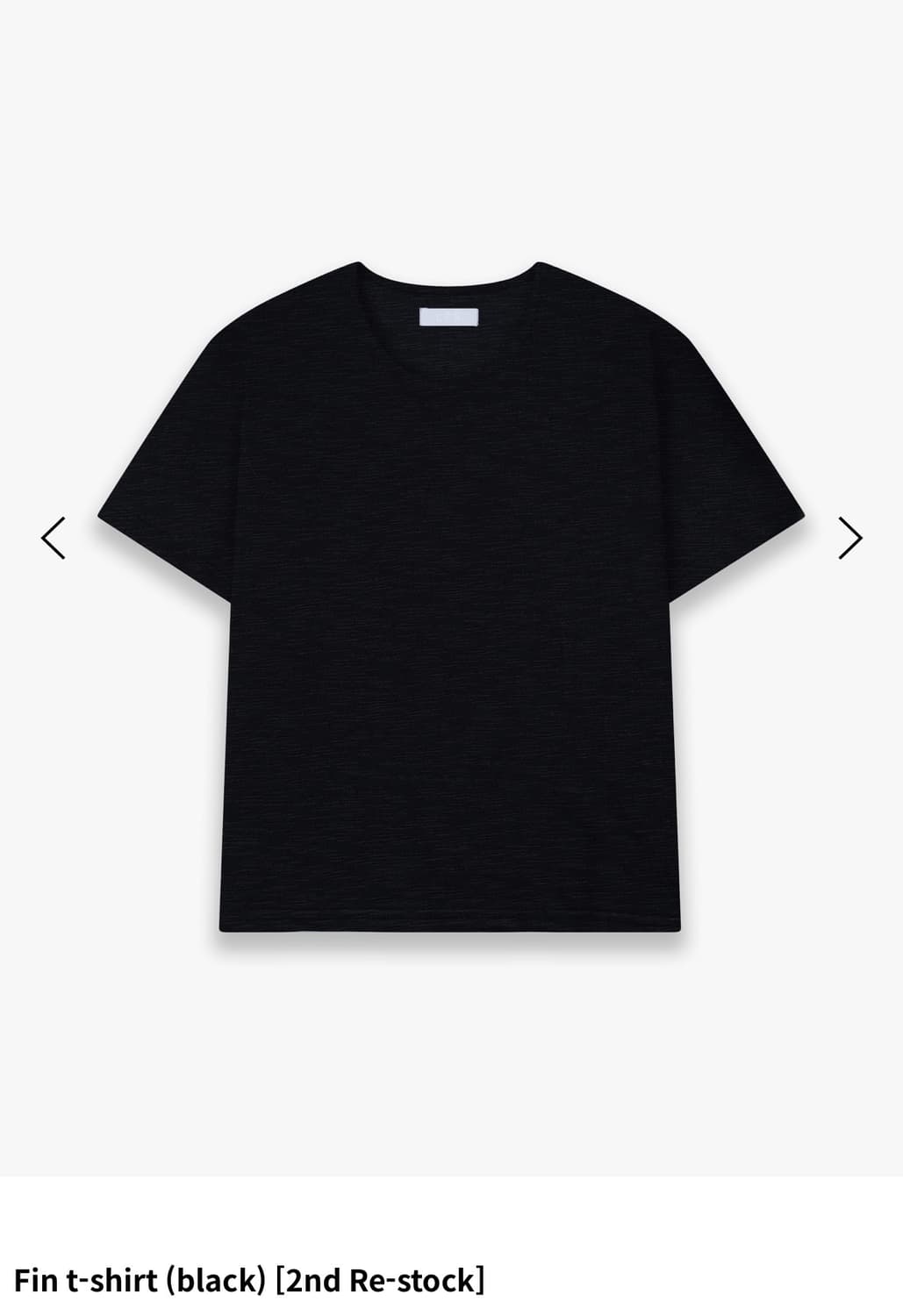Fin t-shirt (black) [1] 상품이미지1