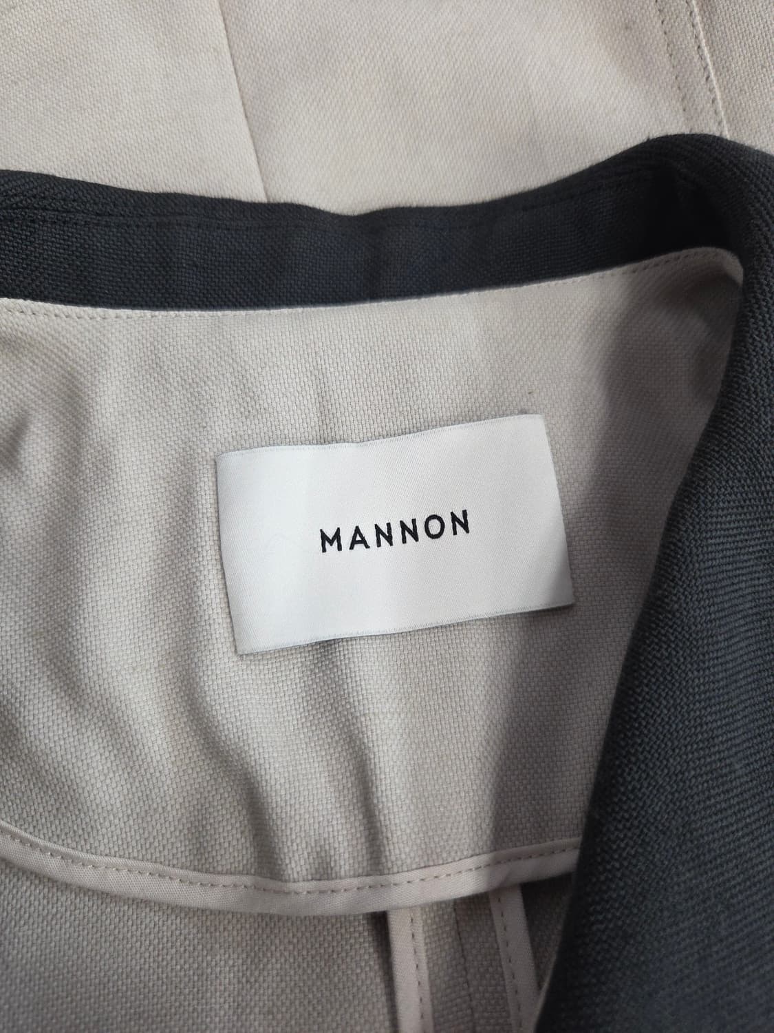 MANNON 매넌 배색 세일러 카라 반팔 블라우스 자켓 상품이미지5