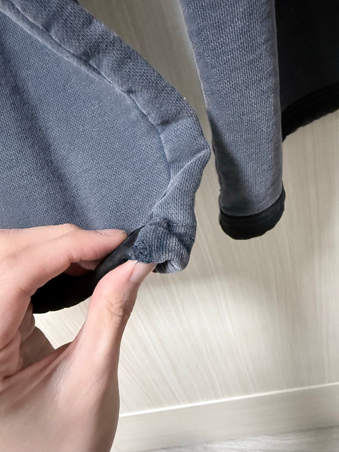 [3]폴리테루 25ss 퍼티그 스웻 다크퍼플네이비 상품이미지5