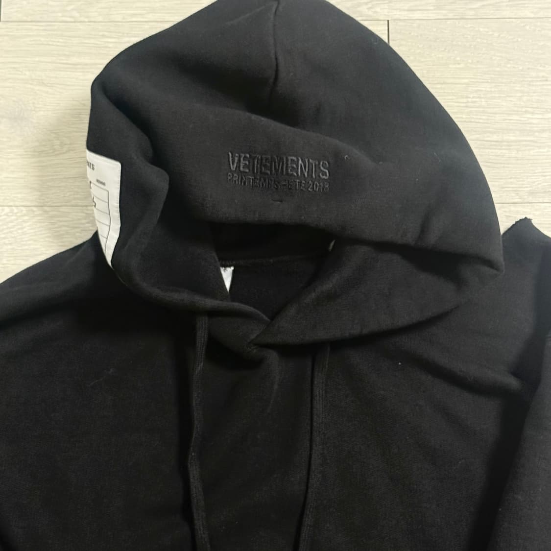 (xs) 베트멍 숄더 컷오프 오버사이즈 후드티 상품이미지3