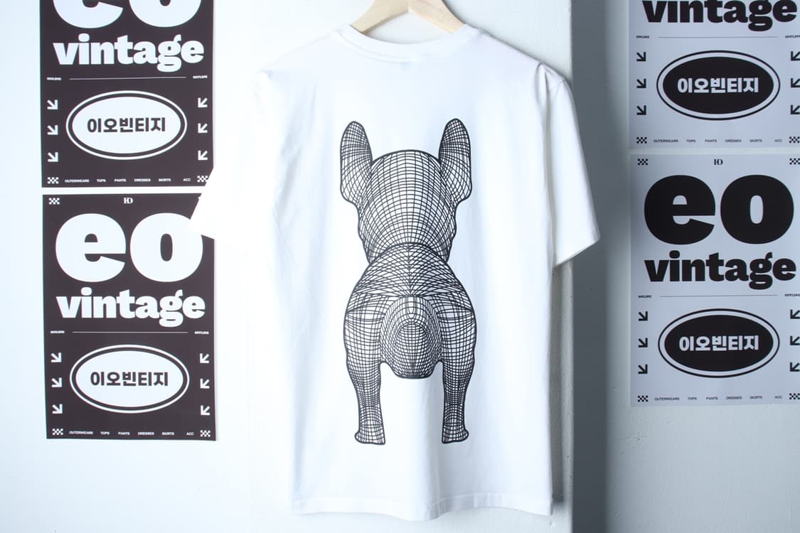 (M-XL) 라이프워크 반팔 티셔츠 빅로고 불독 화이트-H33591 상품이미지5