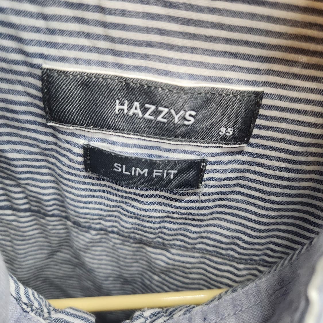 헤지스 로고 원포켓 스트라이프 반팔셔츠 95(M) 상품이미지5